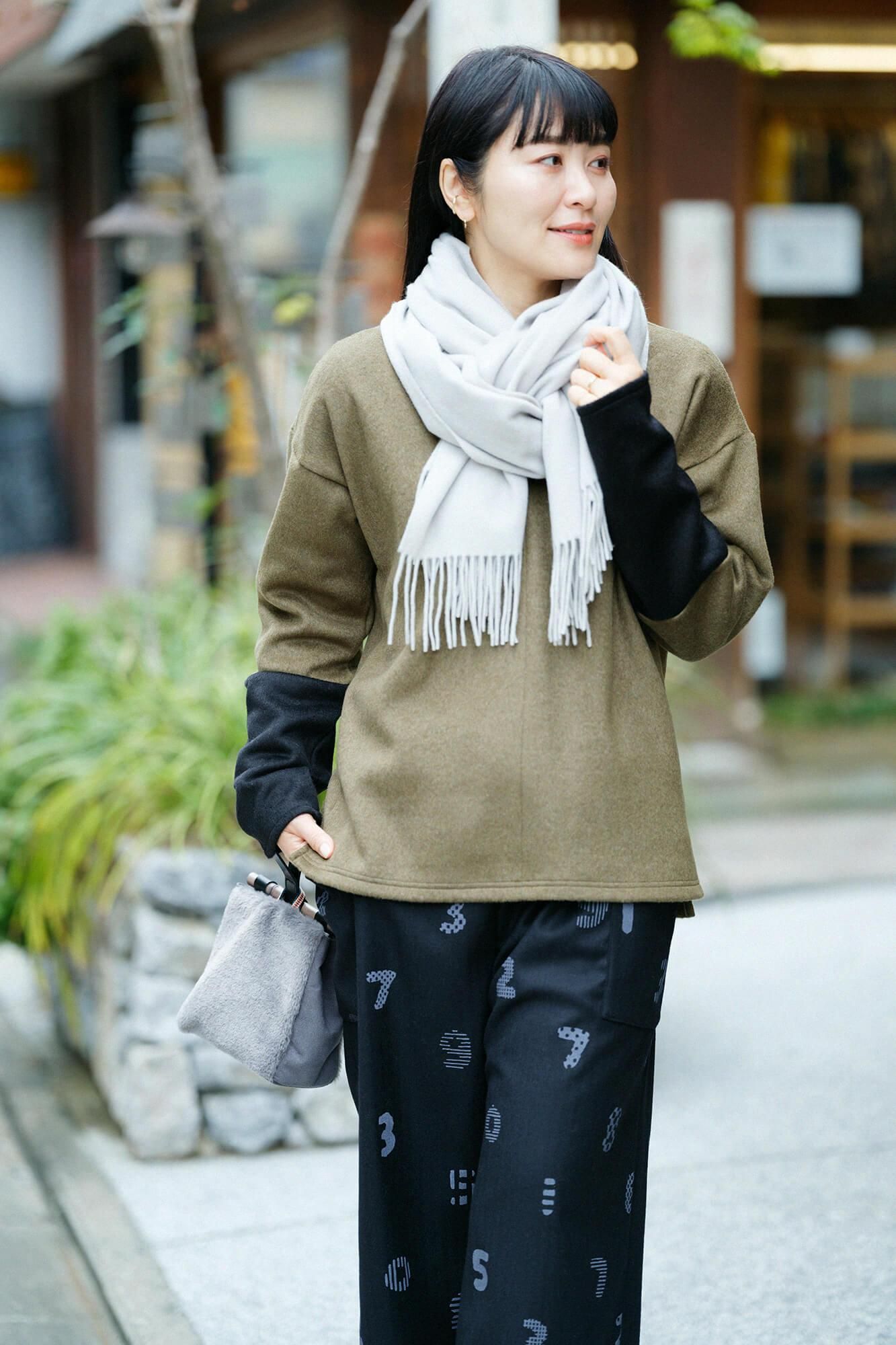 Babycash(R) Long Muffler / Silver Grey