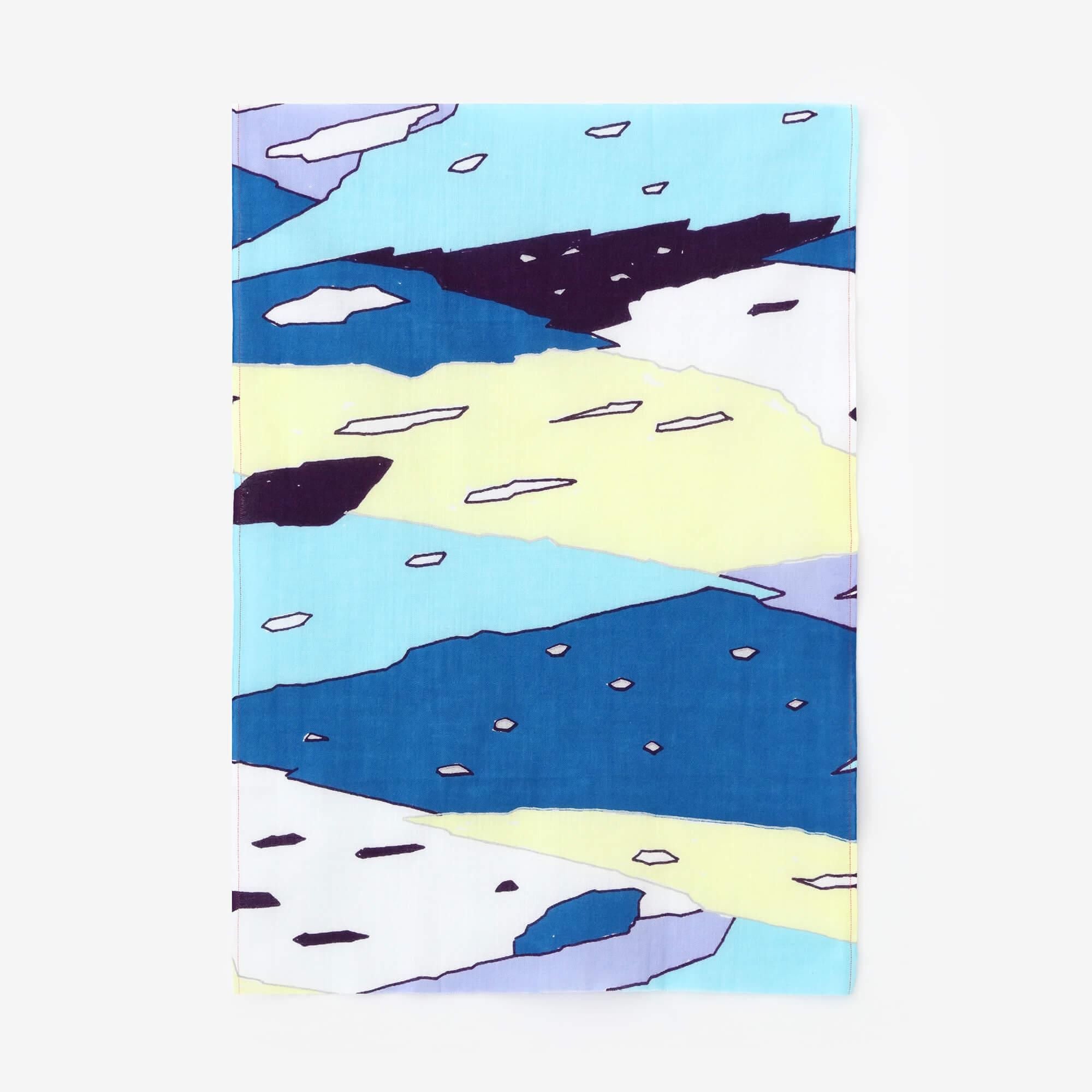 Isemomen Cotton Textile Handkerchief（Short）/ Streams Covered with Thick Ice