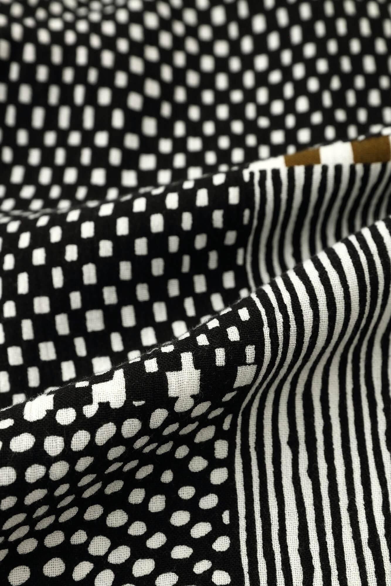 takashima chiku 20/20支架领子短袖衬衫/倾斜（同一）黑色墨水