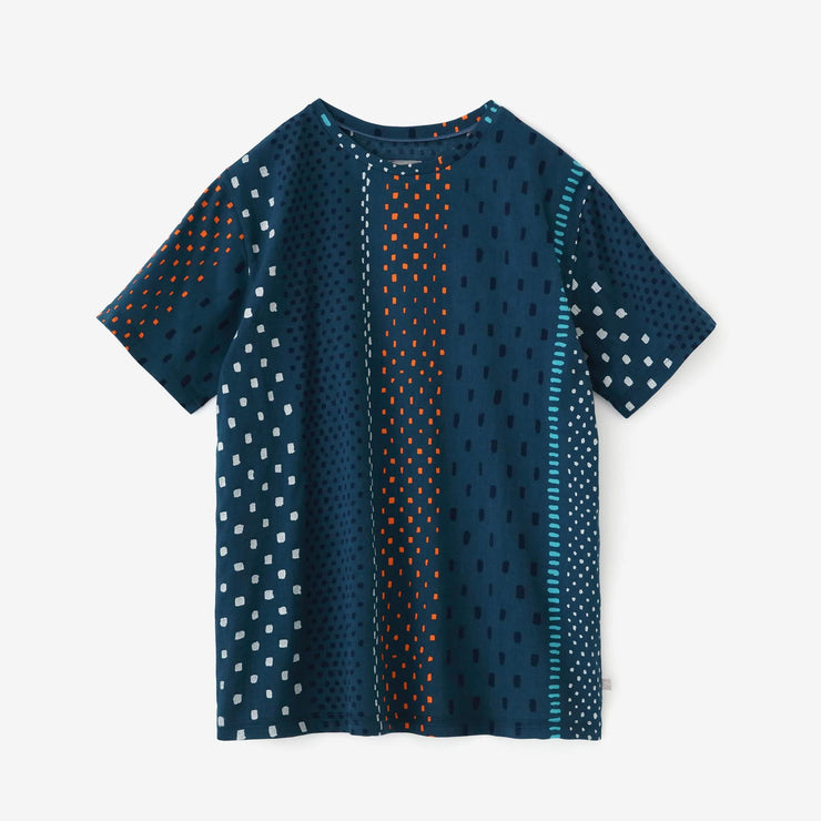 【6月30日頃発送予定】【net限定】高島縮 40/40 半袖Tシャツ／霰縞（あられじま）