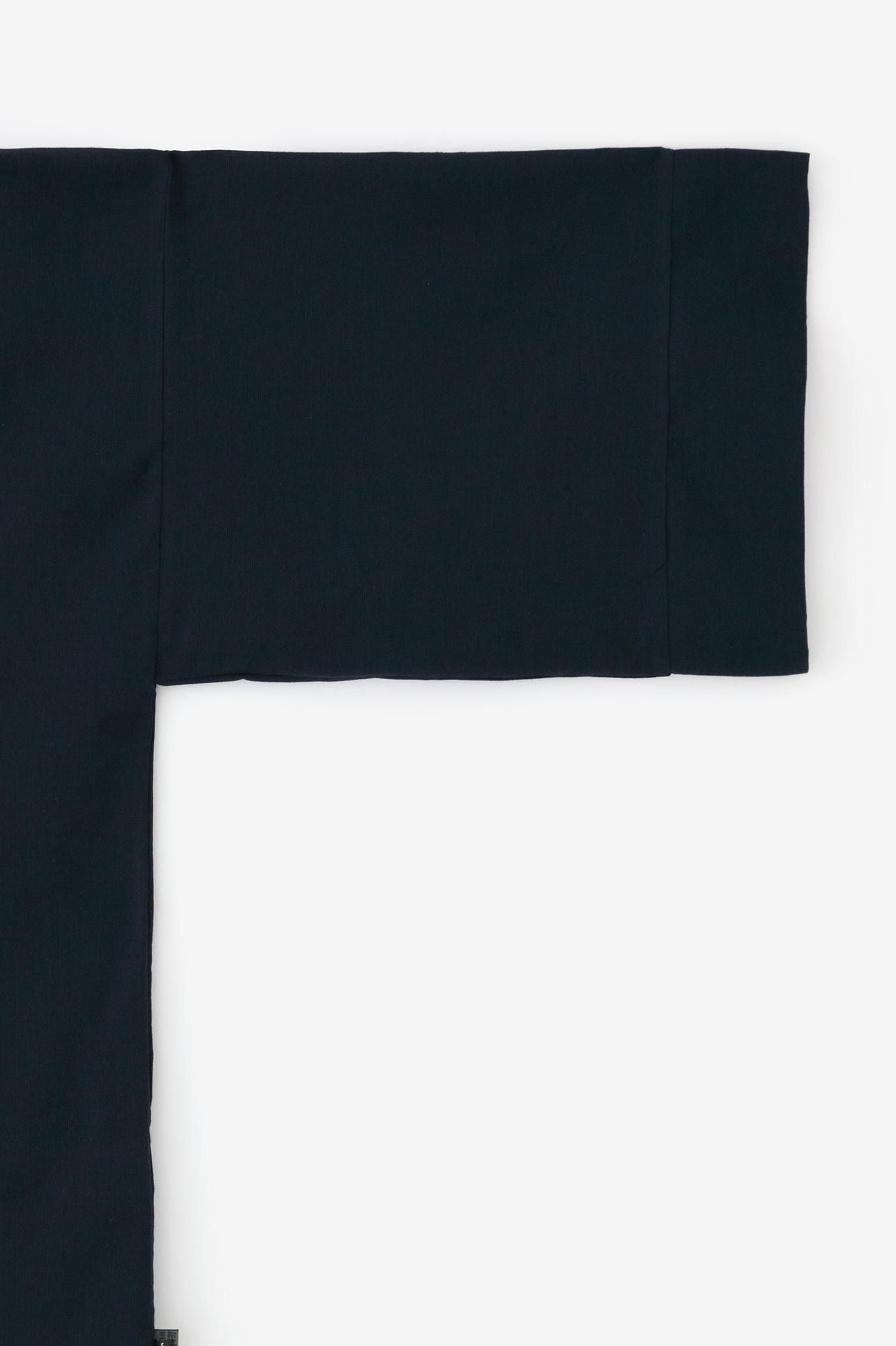 Chizimi Cotton 40/40 Fubi Kimono Shirt / Dark Blue