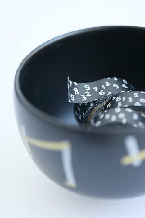 SOU・SOU×mt圖案紋樣・紙膠帶/ SO-SU-U十數 昆黑色【寬1.5cm】