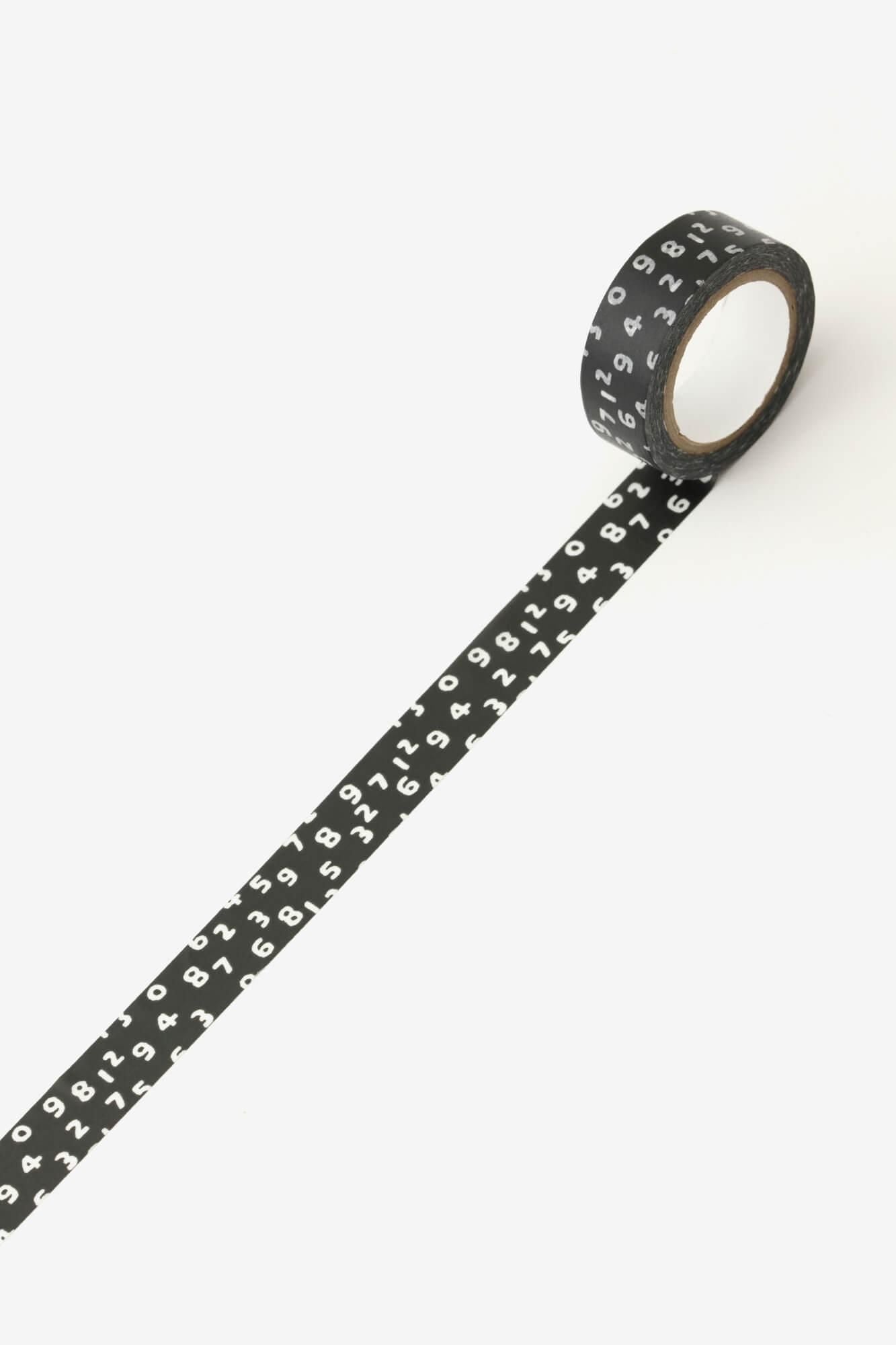 SOU・SOU×mt圖案紋樣・紙膠帶/ SO-SU-U十數 昆黑色【寬1.5cm】