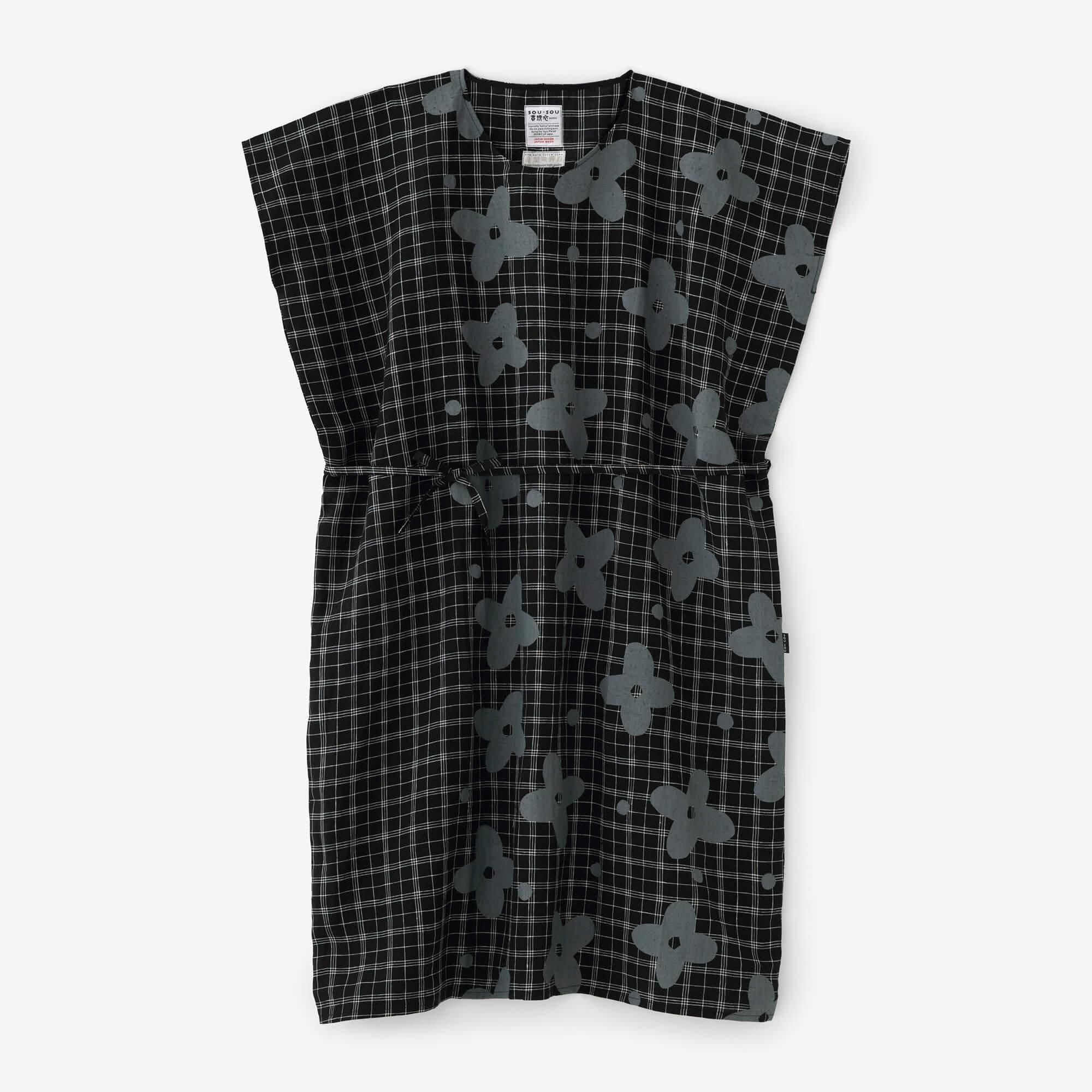 【online한정】마 직사각형 원피스(Chohokei)/산꽃바람와 여백