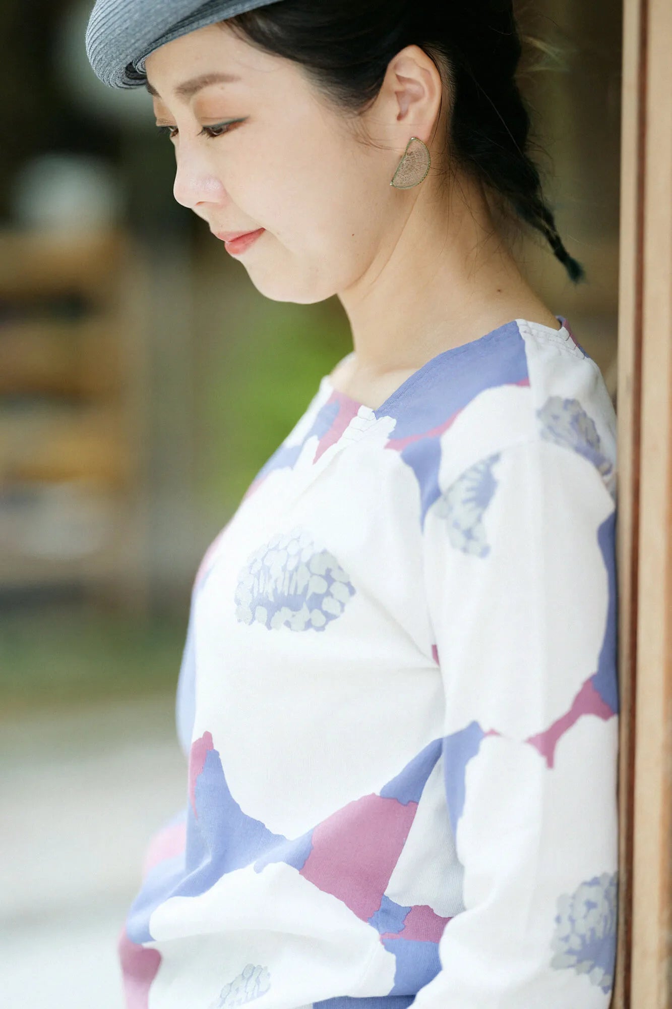 【net限定】高島縮 40/40 被風（ひふ）ジバン 六分丈／せつざん