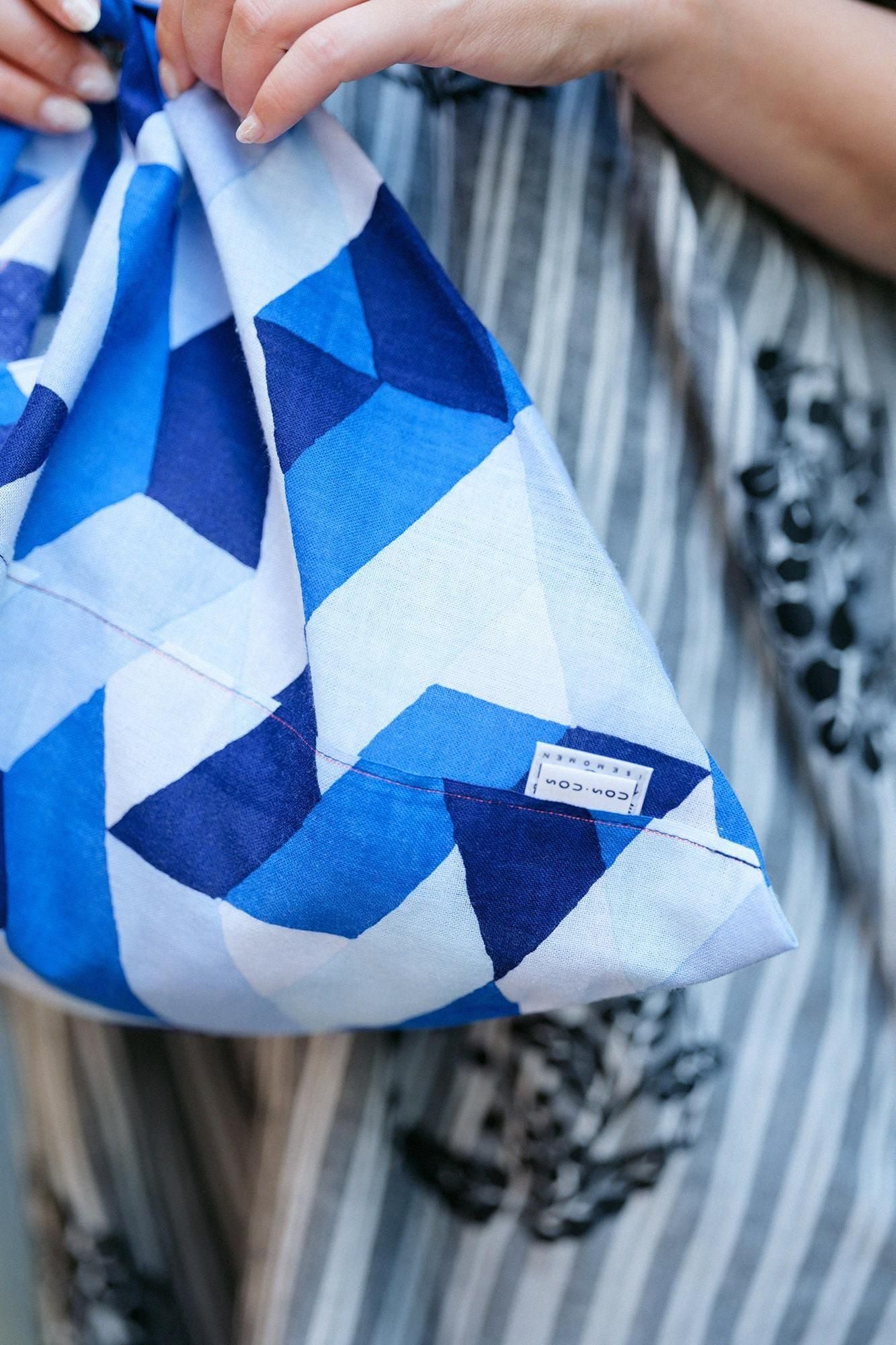 Kleine Faltenbreite aus Ise-Baumwolle / Tagaichigai-Wasserschirm (Mikage)