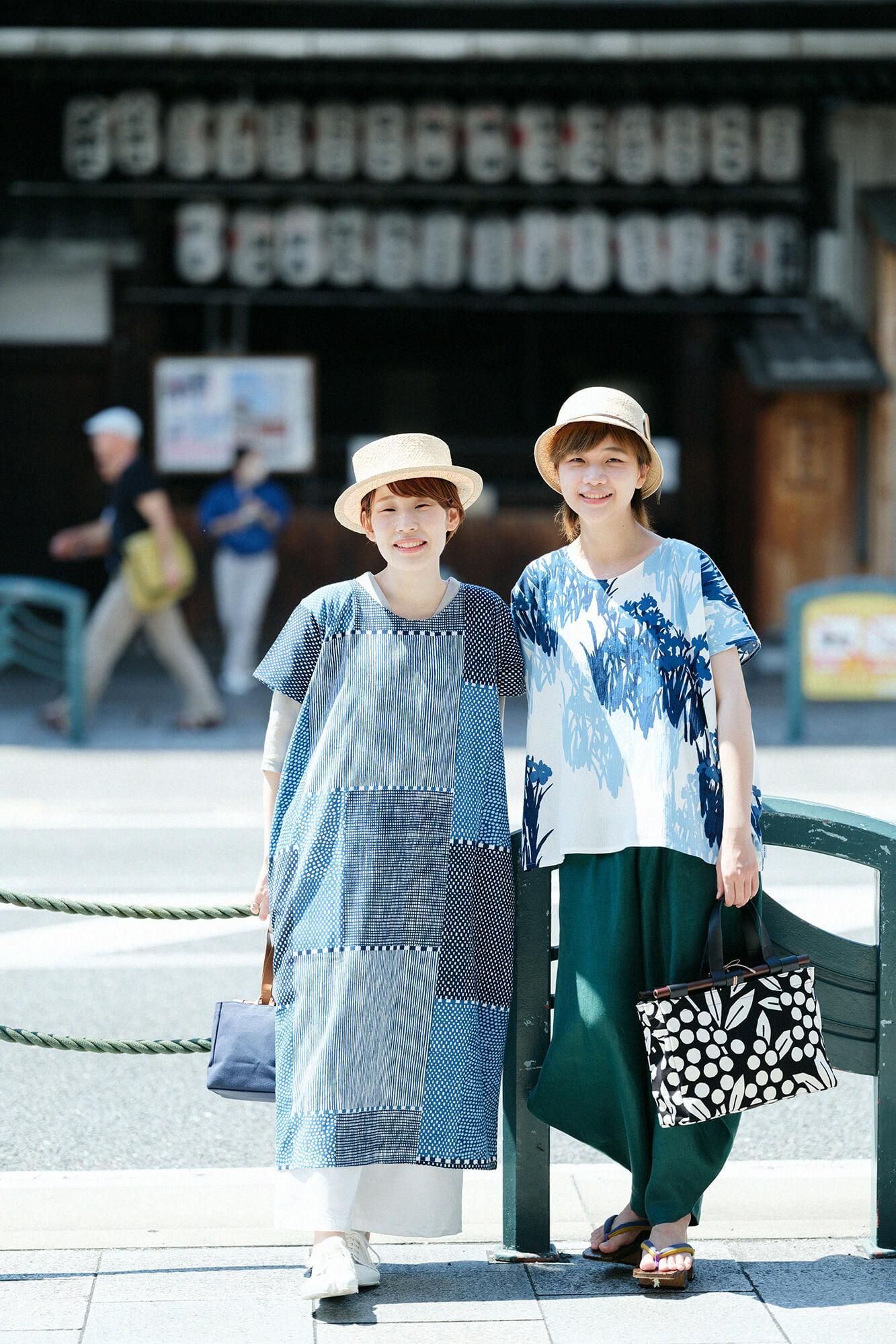 道行きコート　丹後ちりめん　一珍染め(いっちんぞめ) 道行小筥（みちゆきこばこ） 染竹（そめだけ） 大／南天竹（なんてん