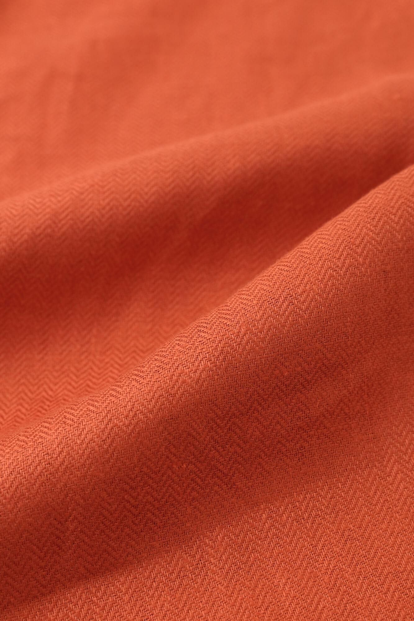 Herringbone Weave Hatsuki Cardigan / Vermilion Vermilion