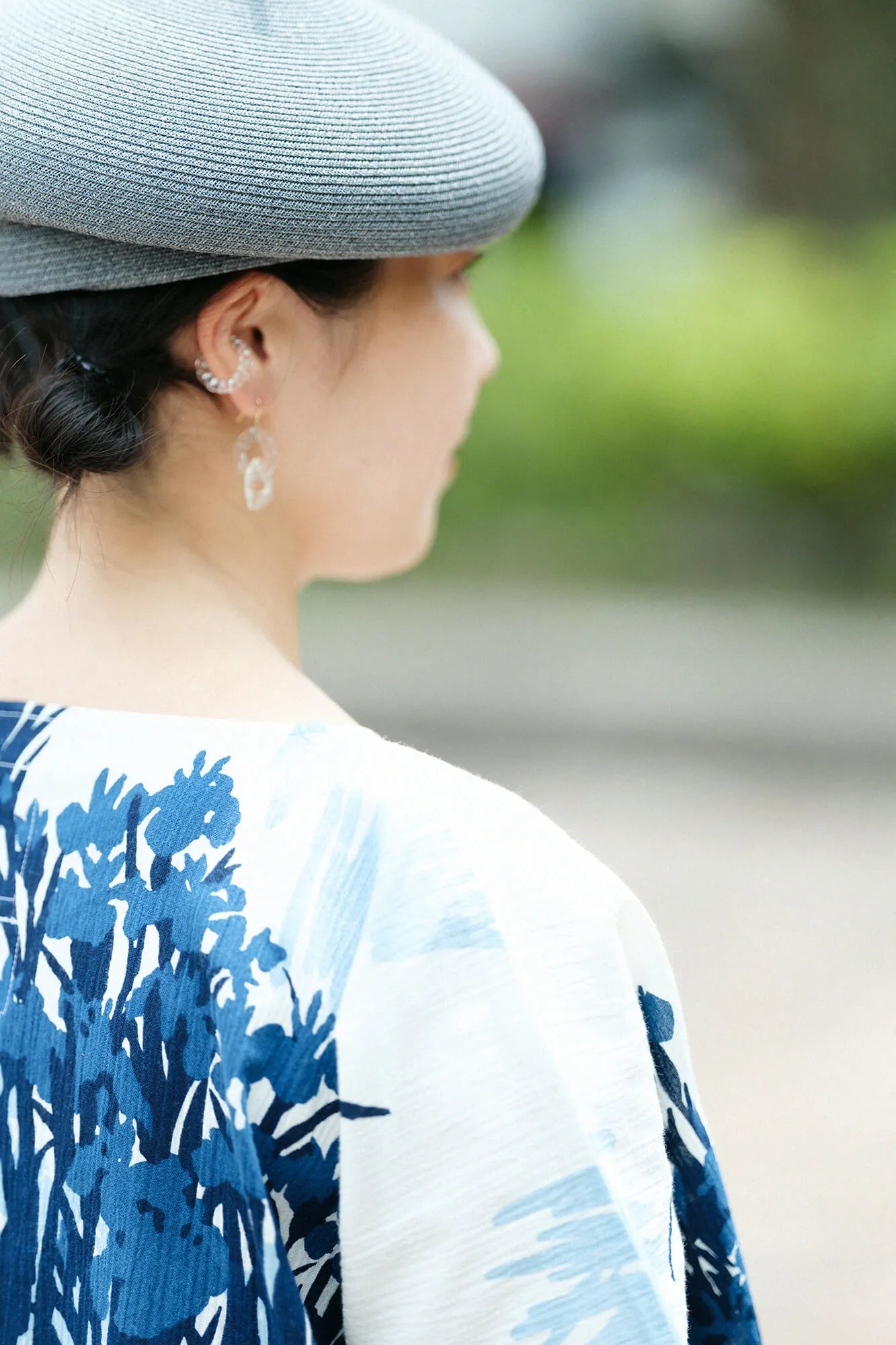 [Expédition prévue vers le 23 juin] Takashima Jiji 20/20 Teinture indigo Shikakui/Kourin Paravent fleur d'iris (Utsushi)