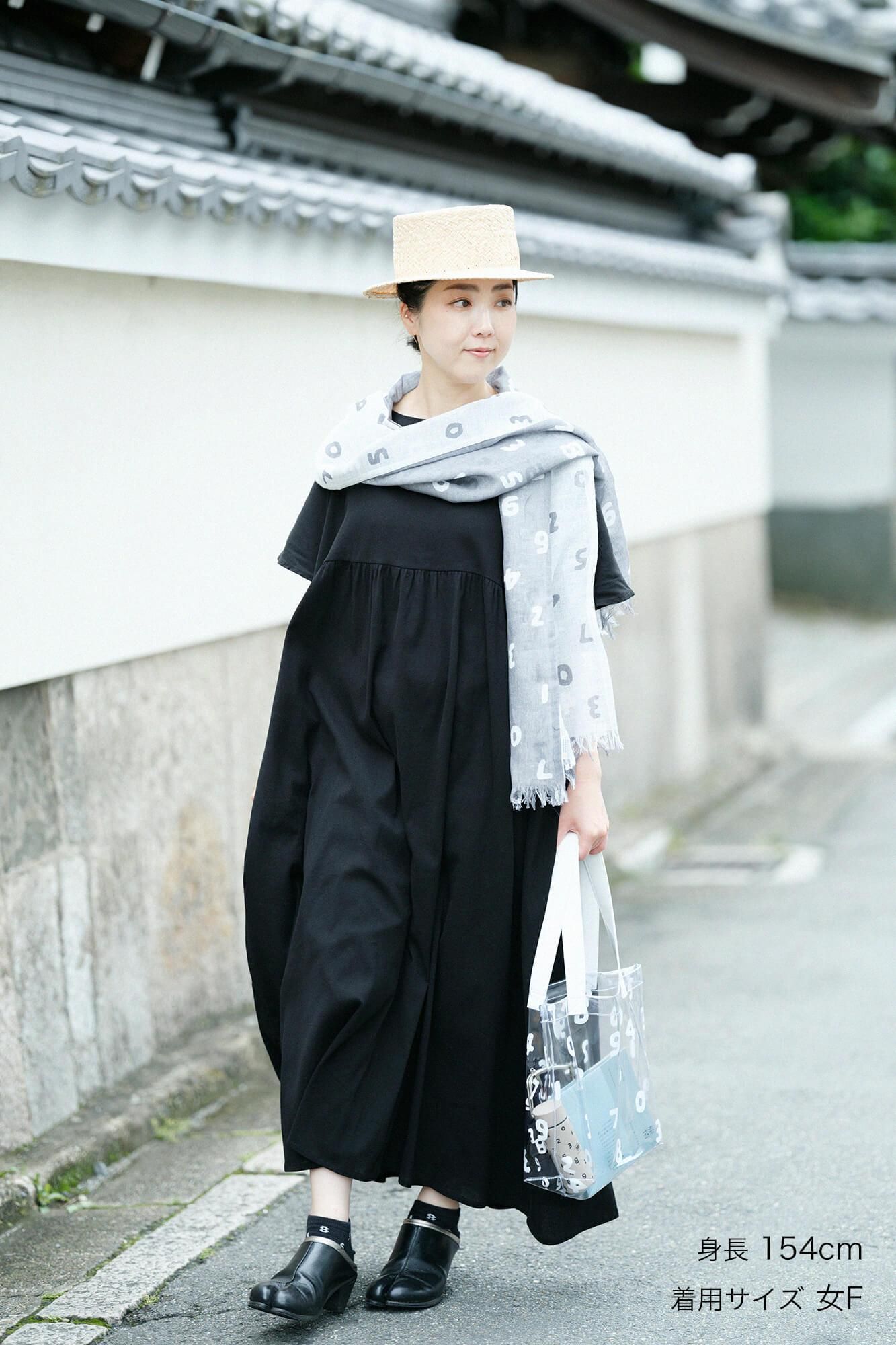 Takashima Shuku 40/40皱纹连衣裙/湿羽毛（木材）