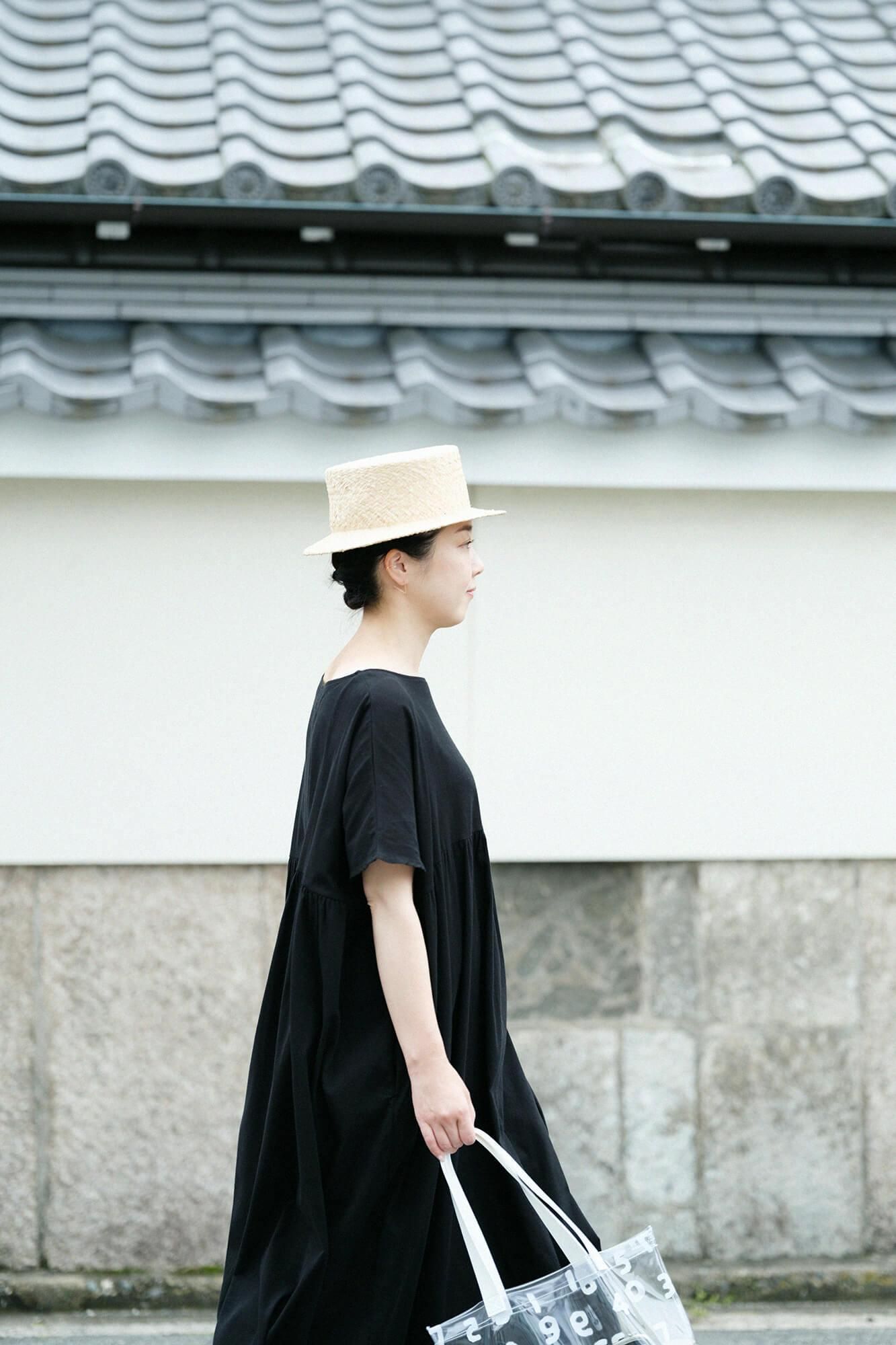 Takashima Shuku 40/40皱纹连衣裙/湿羽毛（木材）