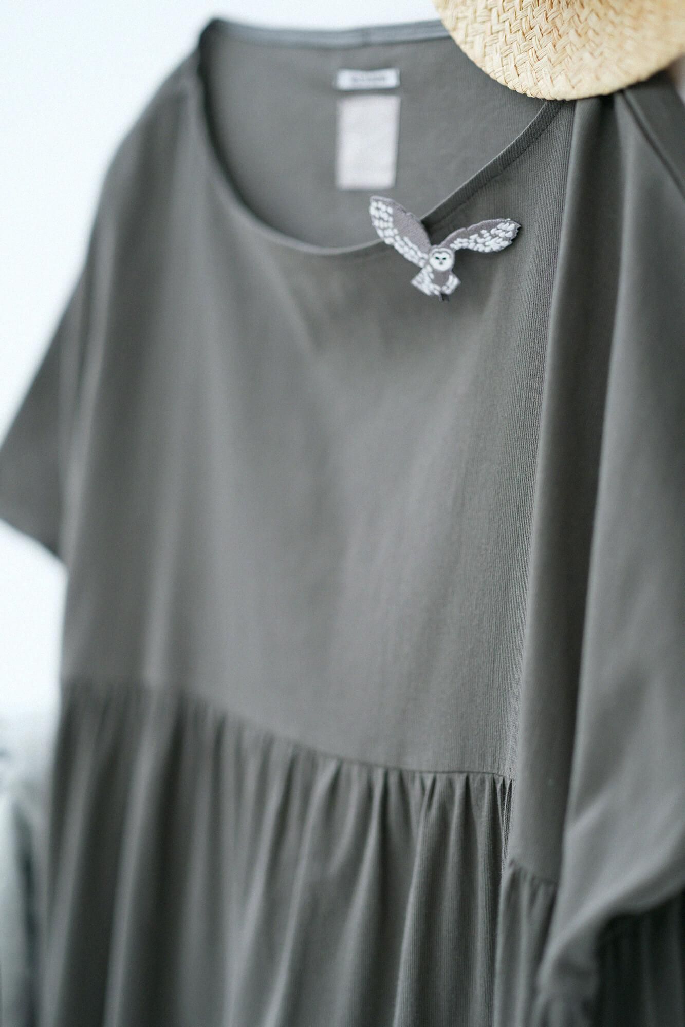 SOU・SOU　高島縮 40/40 リンクルワンピース／墨色 高島縮 40/40 リンクルワンピース／墨色（すみいろ）