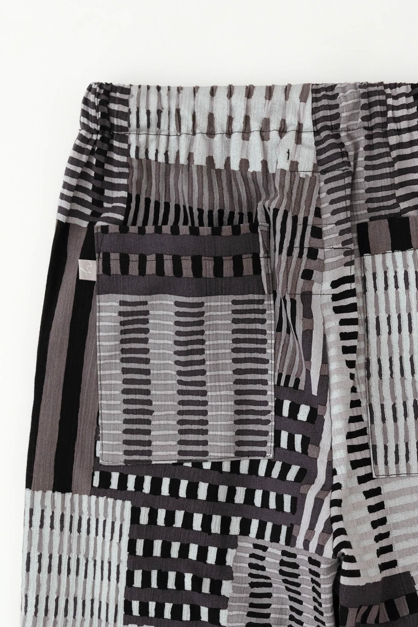 SOUSOU 高島縮　イージーテーパードパンツ 高島縮 20/20 イージーテーパードパンツ／からみ