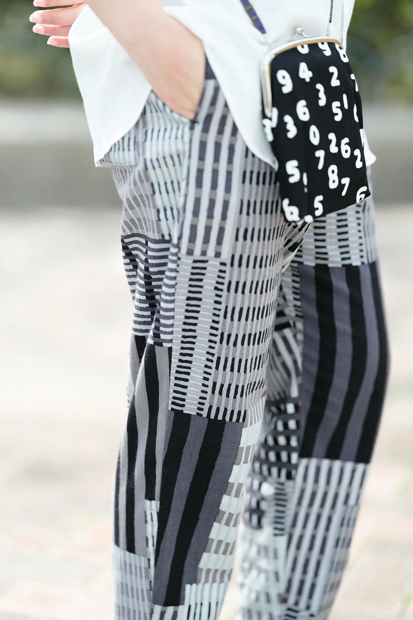 【官網限定】高島縮棉 20/20休閒窄管長褲/摩天大樓