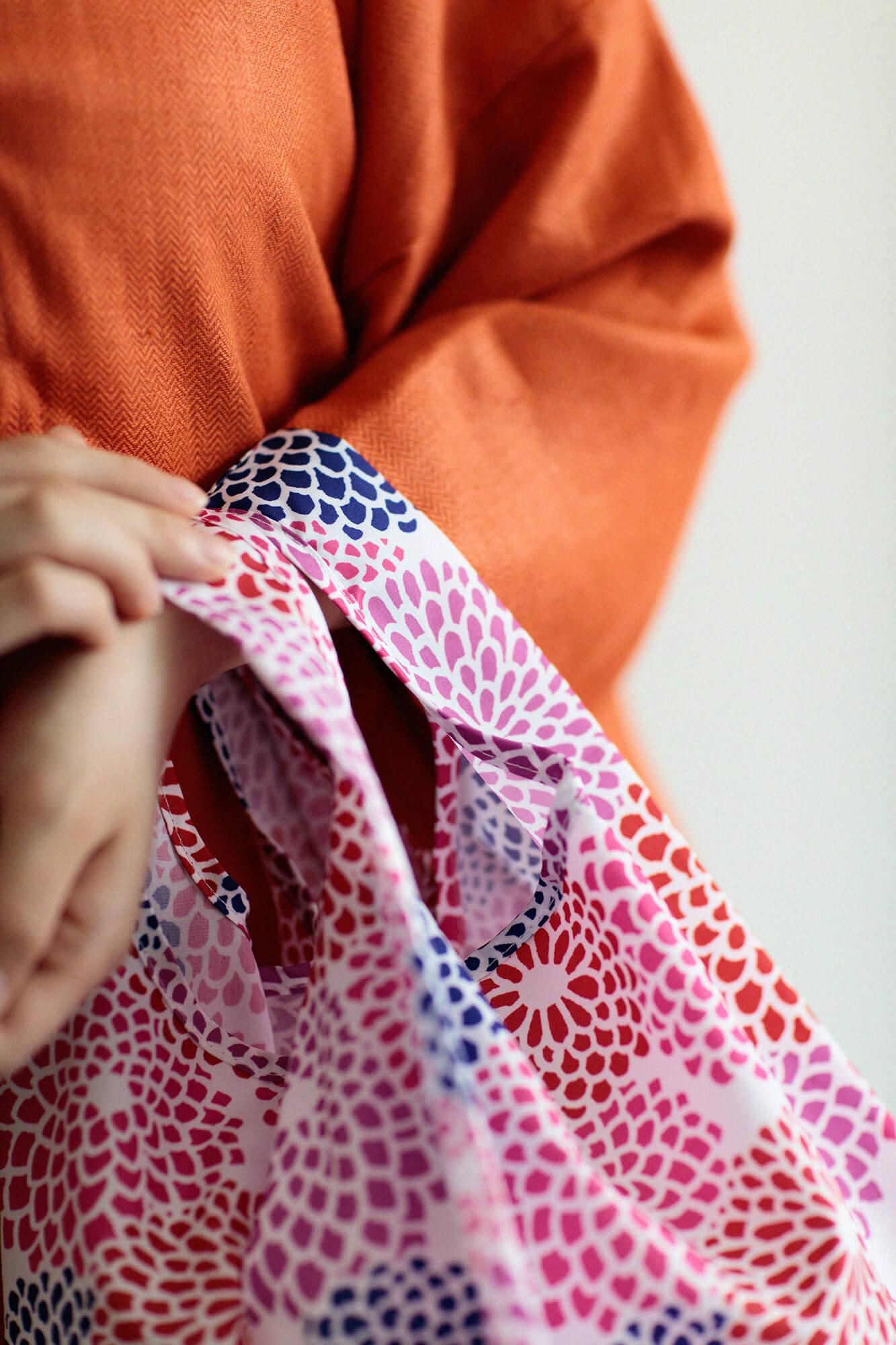 SOU・SOU× 마루신 미니 에코 백/국화