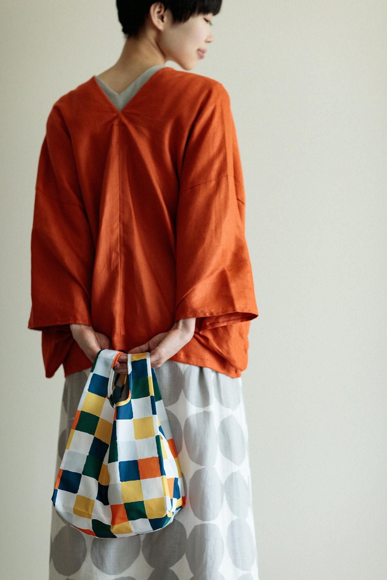 SOU・SOU×丸眞 ミニエコバッグ／日々（ひび）