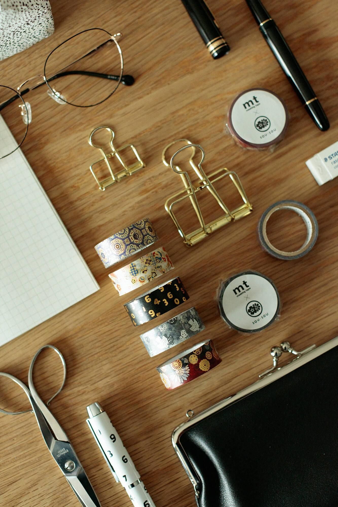 SOU・SOU×mt Textile Maste Folienprägung/Kinrandonsu [1,5 cm Breite]