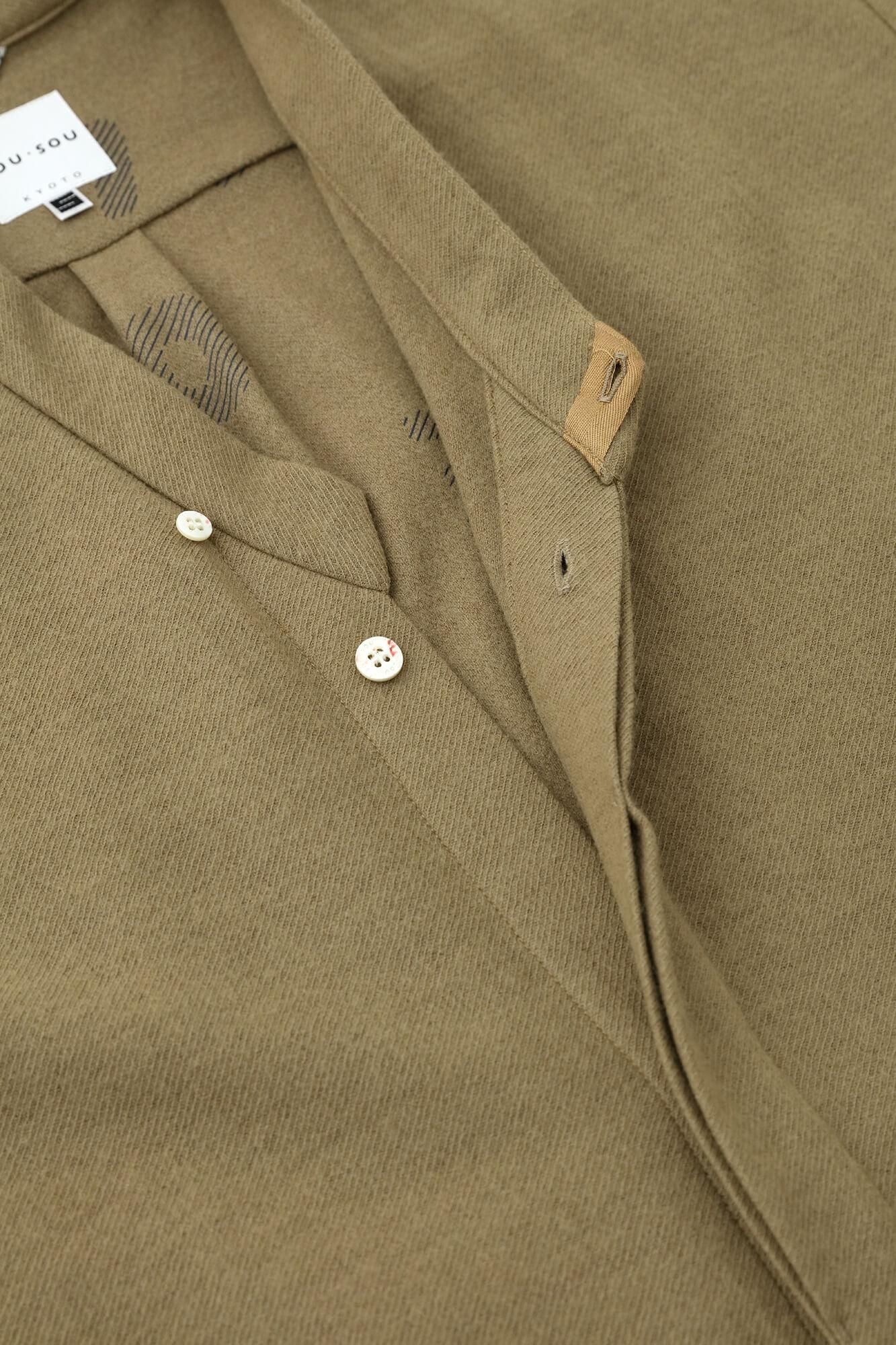 【net限定】カージー編 薙刀かり衣（なぎなたかりごろも） 細衿（さざれえり） 裏勝り（うらまさり）／狐色（きつねいろ）×SO-SU-U綾（あや）