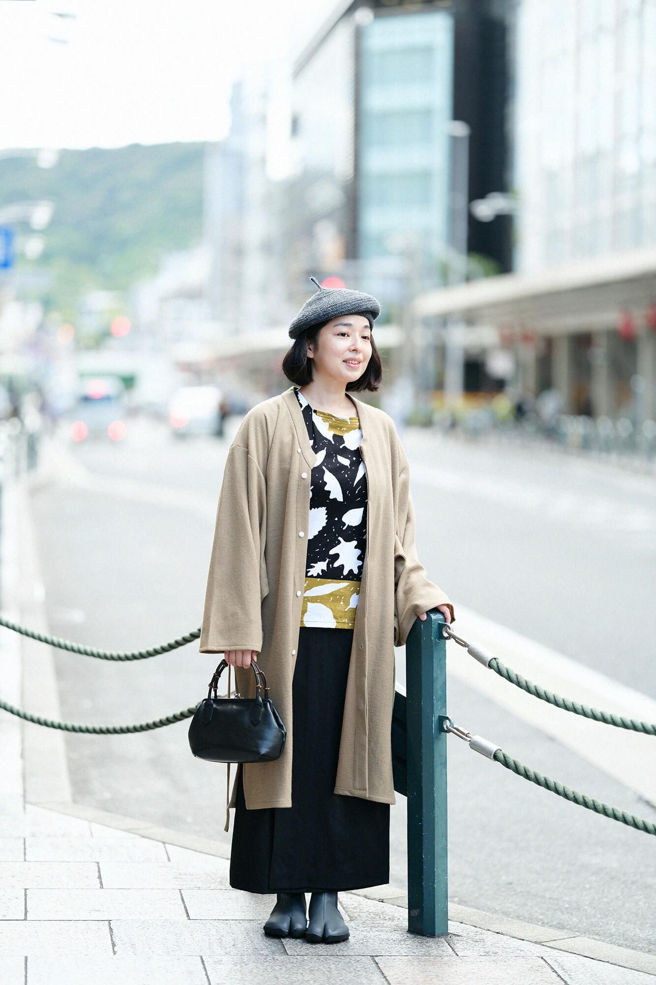 【net限定】カージー編 薙刀かり衣（なぎなたかりごろも） 細衿（さざれえり） 裏勝り（うらまさり）／狐色（きつねいろ）×SO-SU-U綾（あや）