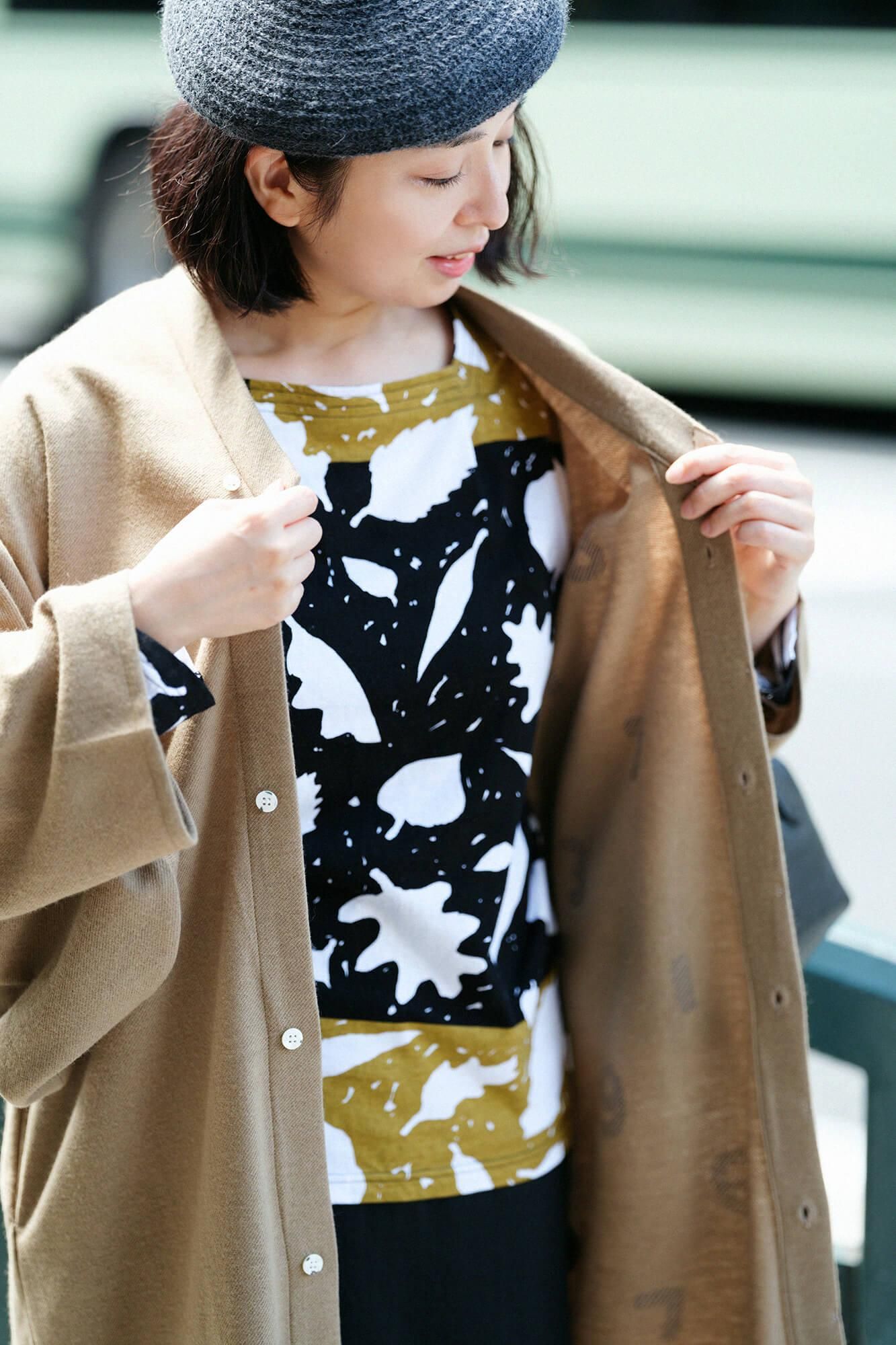 【net限定】カージー編 薙刀かり衣（なぎなたかりごろも） 細衿（さざれえり） 裏勝り（うらまさり）／狐色（きつねいろ）×SO-SU-U綾（あや）