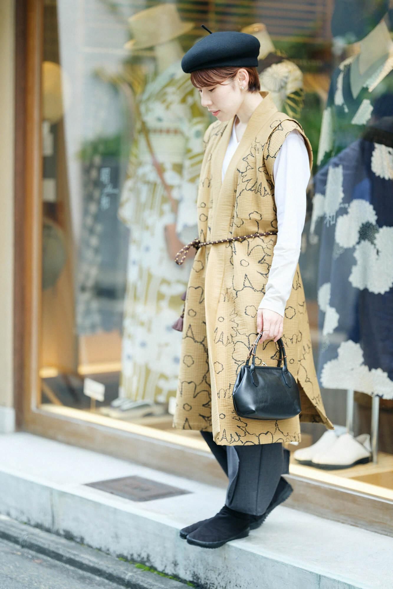 【online한정】후쿠레오리 쇼조우이 카타아게(Katage)/오오라카낙서 노란색의 잎 색상