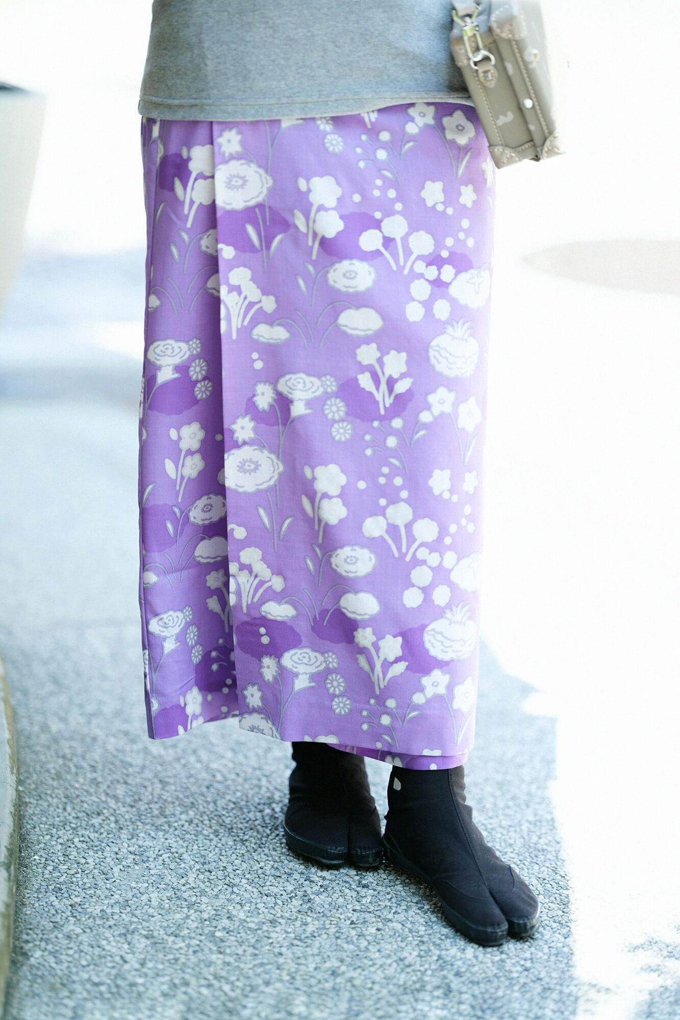 毛斯綸 裹裙／花音