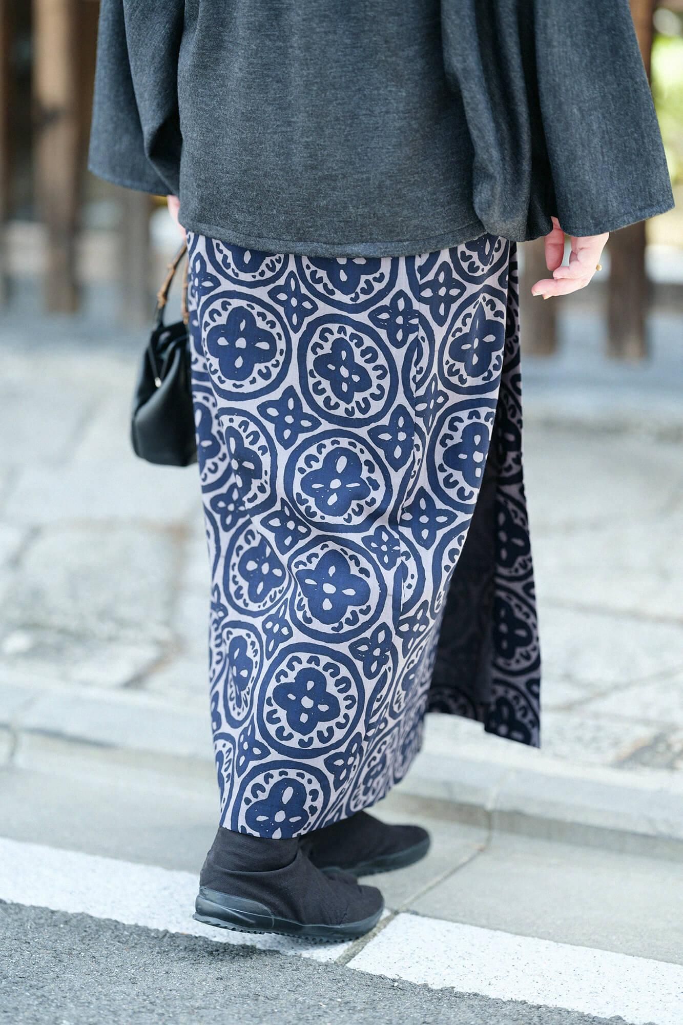 【net限定】モスリン こしき／つなぎ花紋（かもん）