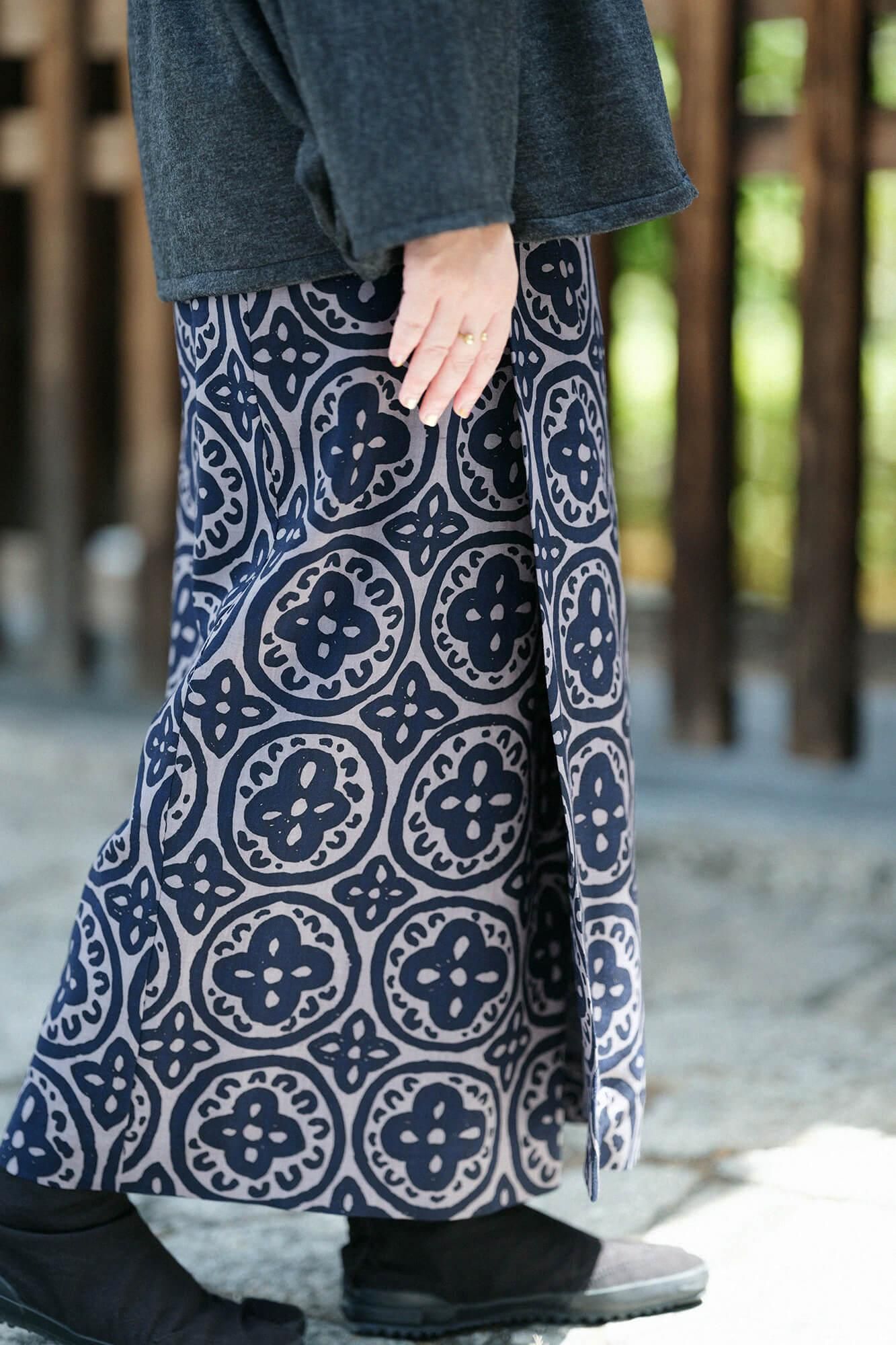 【net限定】モスリン こしき／つなぎ花紋（かもん）