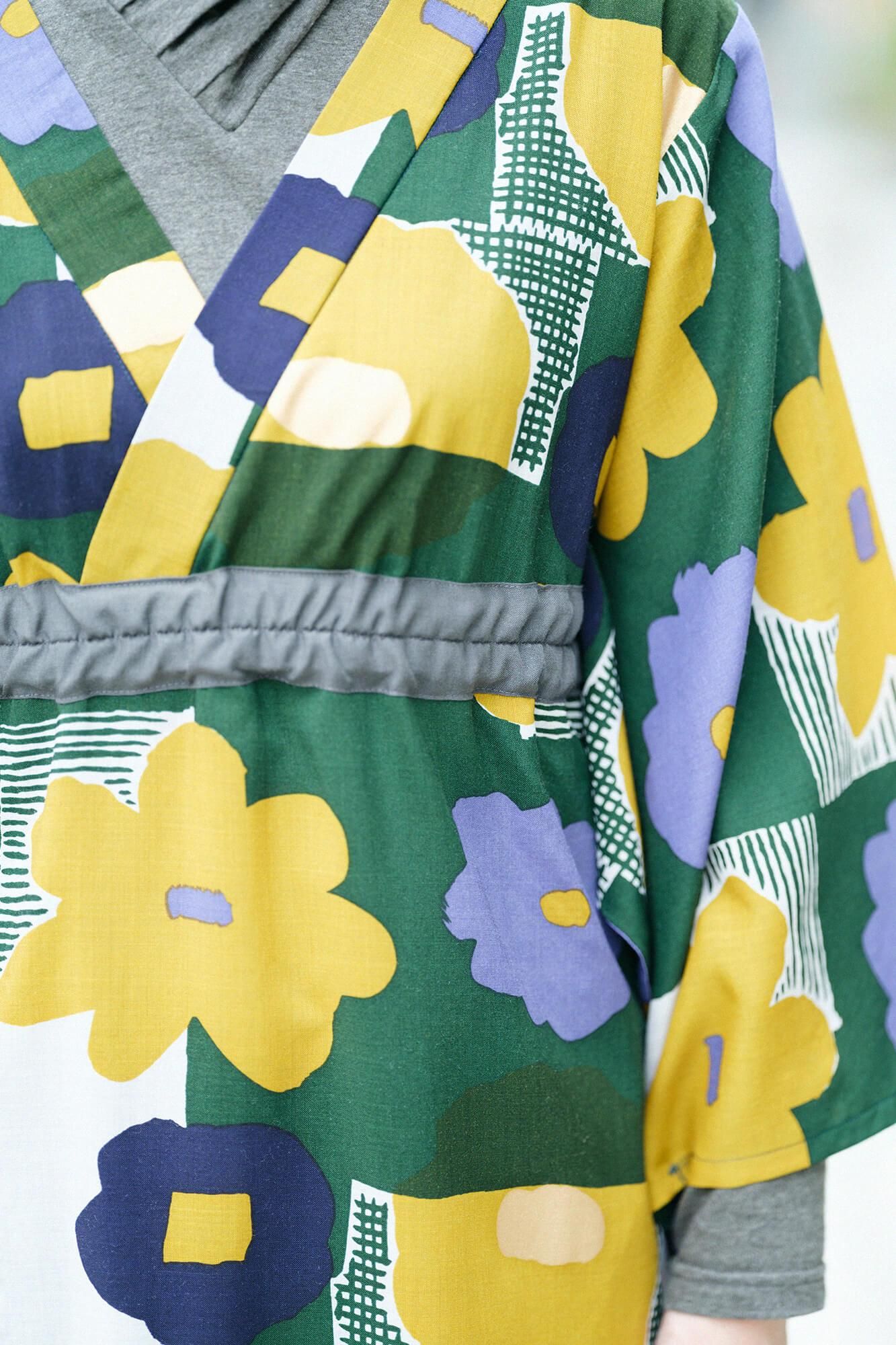 【online한정】모슬린 미타테 원피스／오시바나