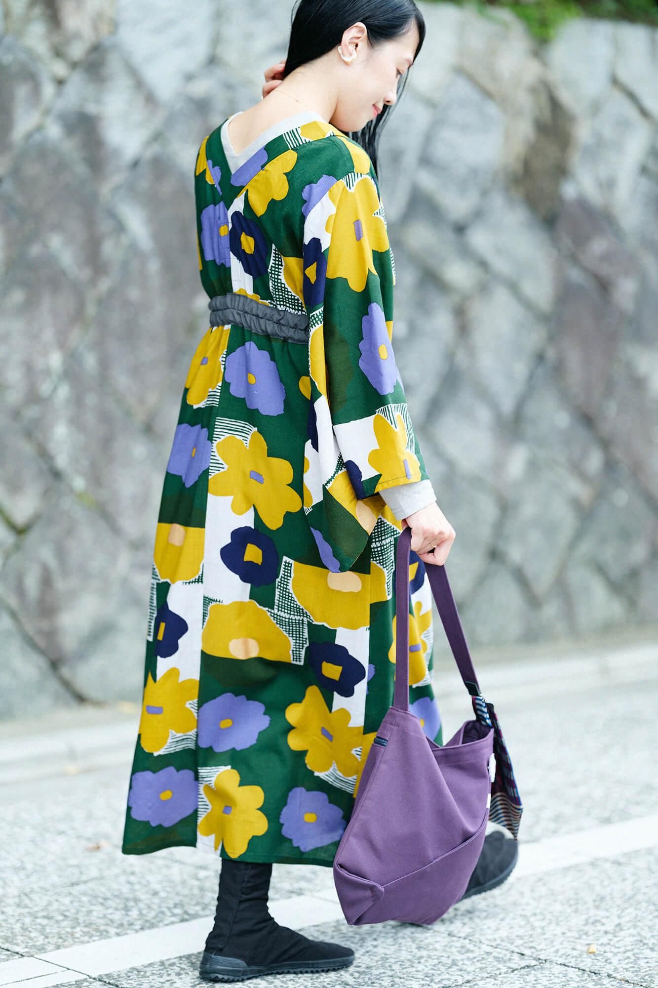 【online한정】모슬린 미타테 원피스／오시바나