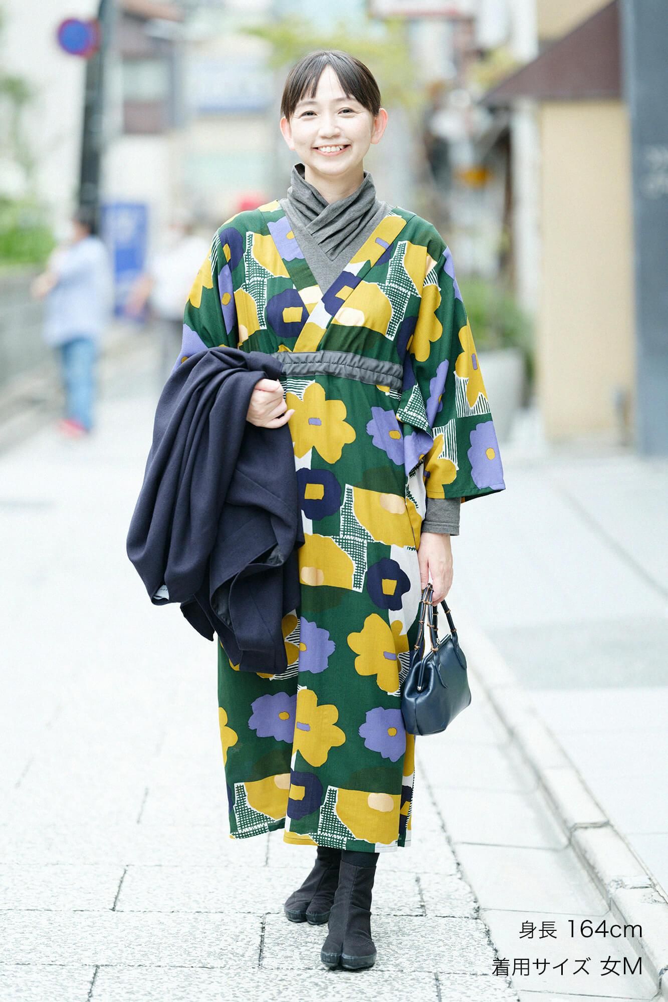 【online한정】모슬린 미타테 원피스／오시바나