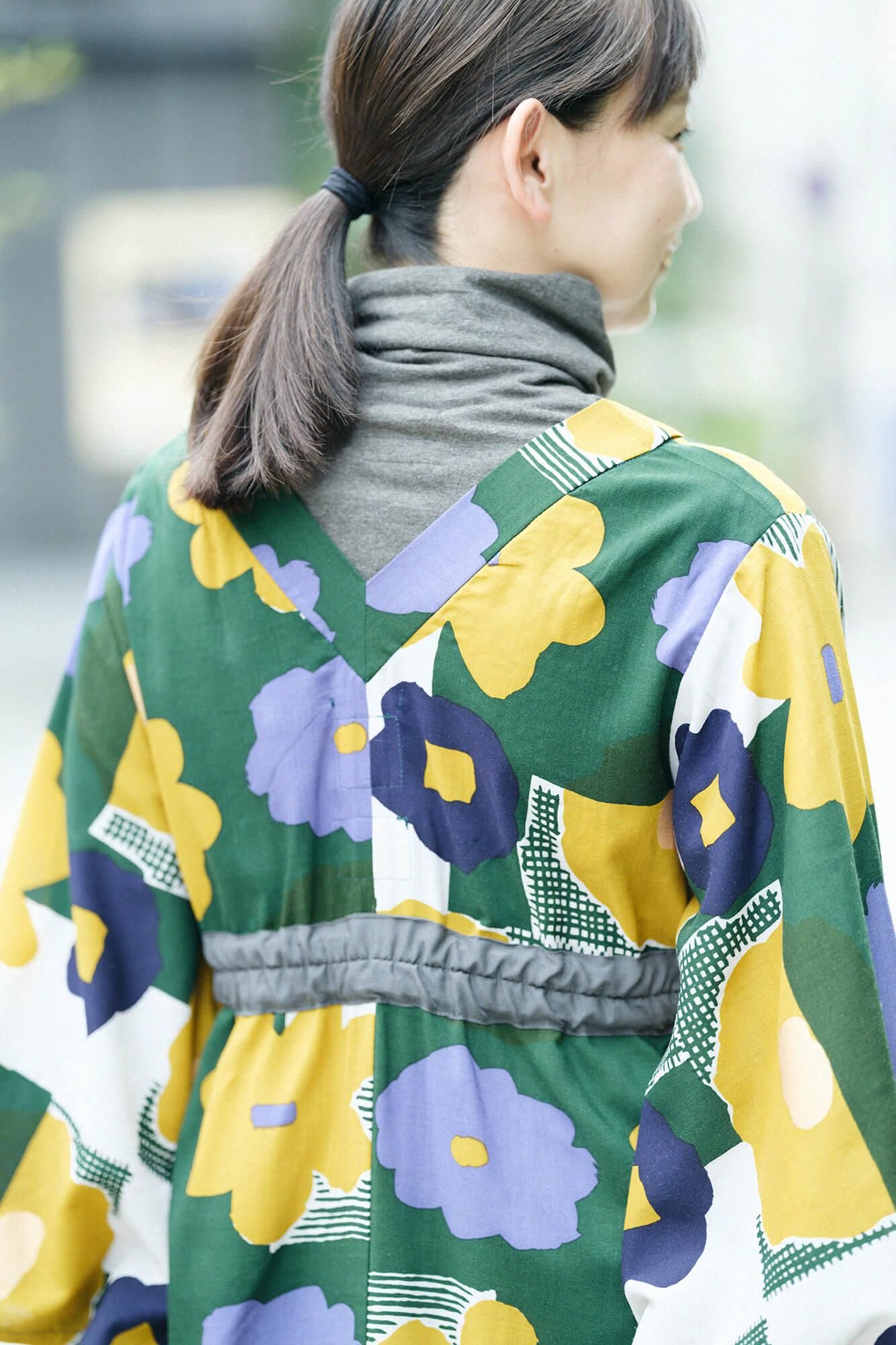 【online한정】모슬린 미타테 원피스／오시바나