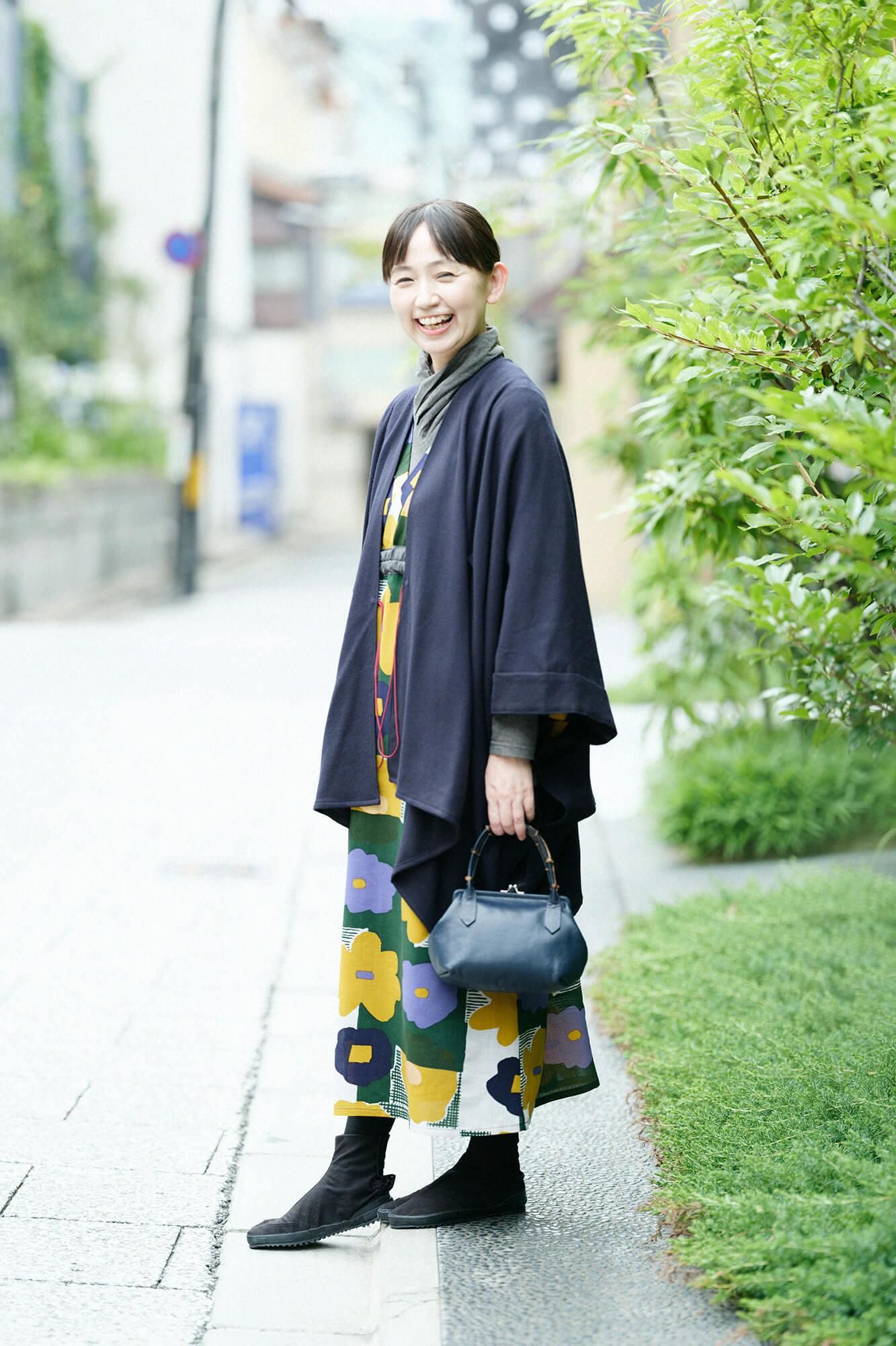 極美品 SOU・SOU モスリンワンピース 浴衣みたて みたて衣 おおらか M net限定】モスリン みたて衣／おし花