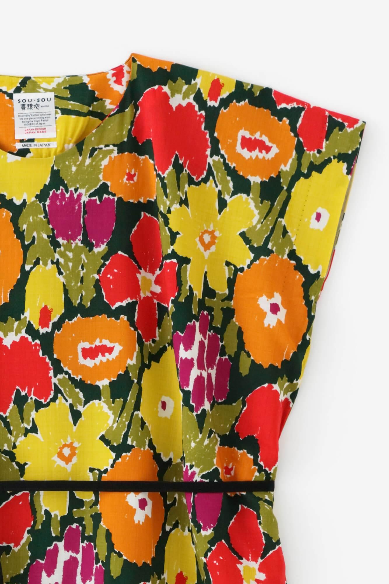 모슬린 직사각형 원피스(초호케이) /나카요시