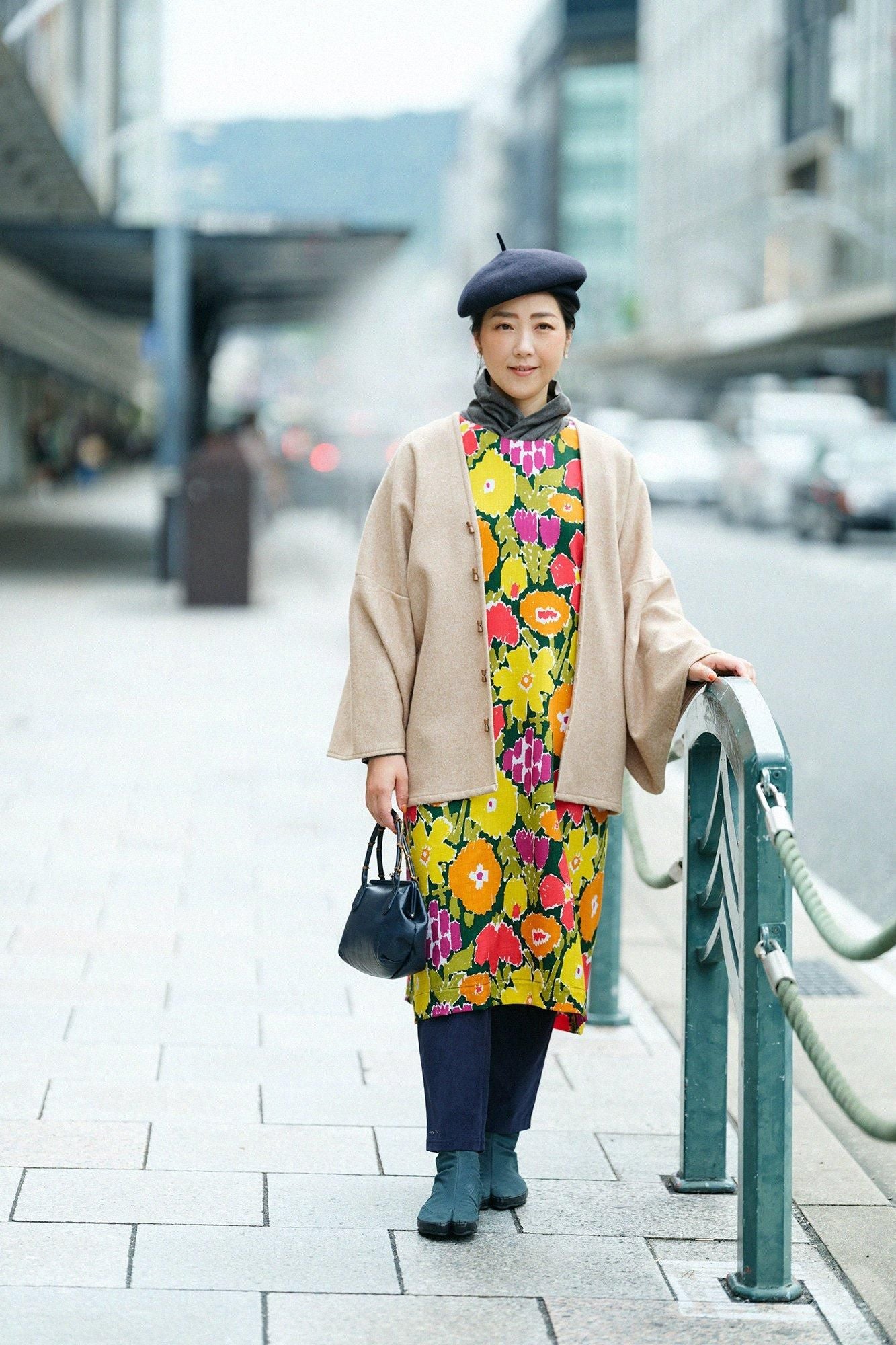 sousou ソウソウ　モスリン長方形衣 ワンピース　ほほえみ　花柄　貫頭衣 sousou モスリン 長方形衣 sousou ソウソウ モスリン長方形衣