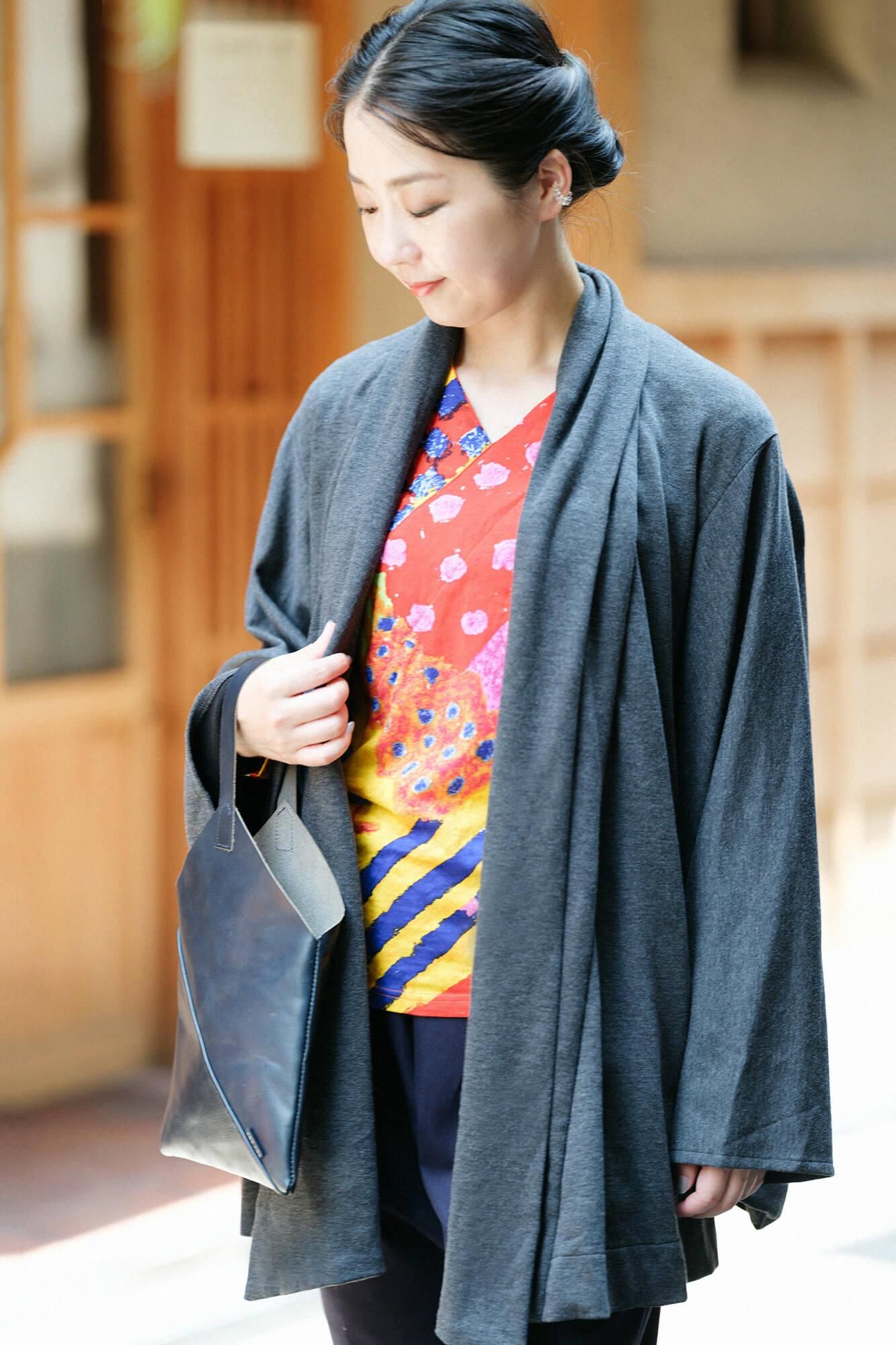 抜衿ジバン 十分丈／にぎわい