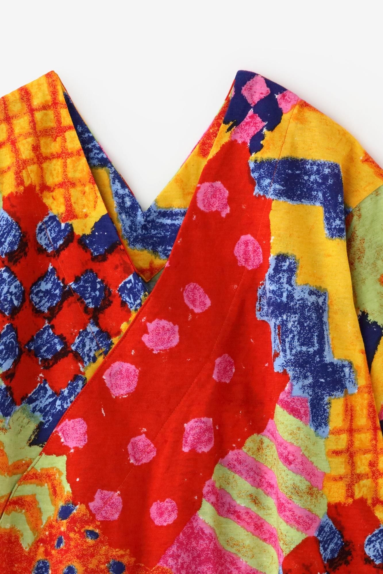 抜衿ジバン 十分丈／にぎわい