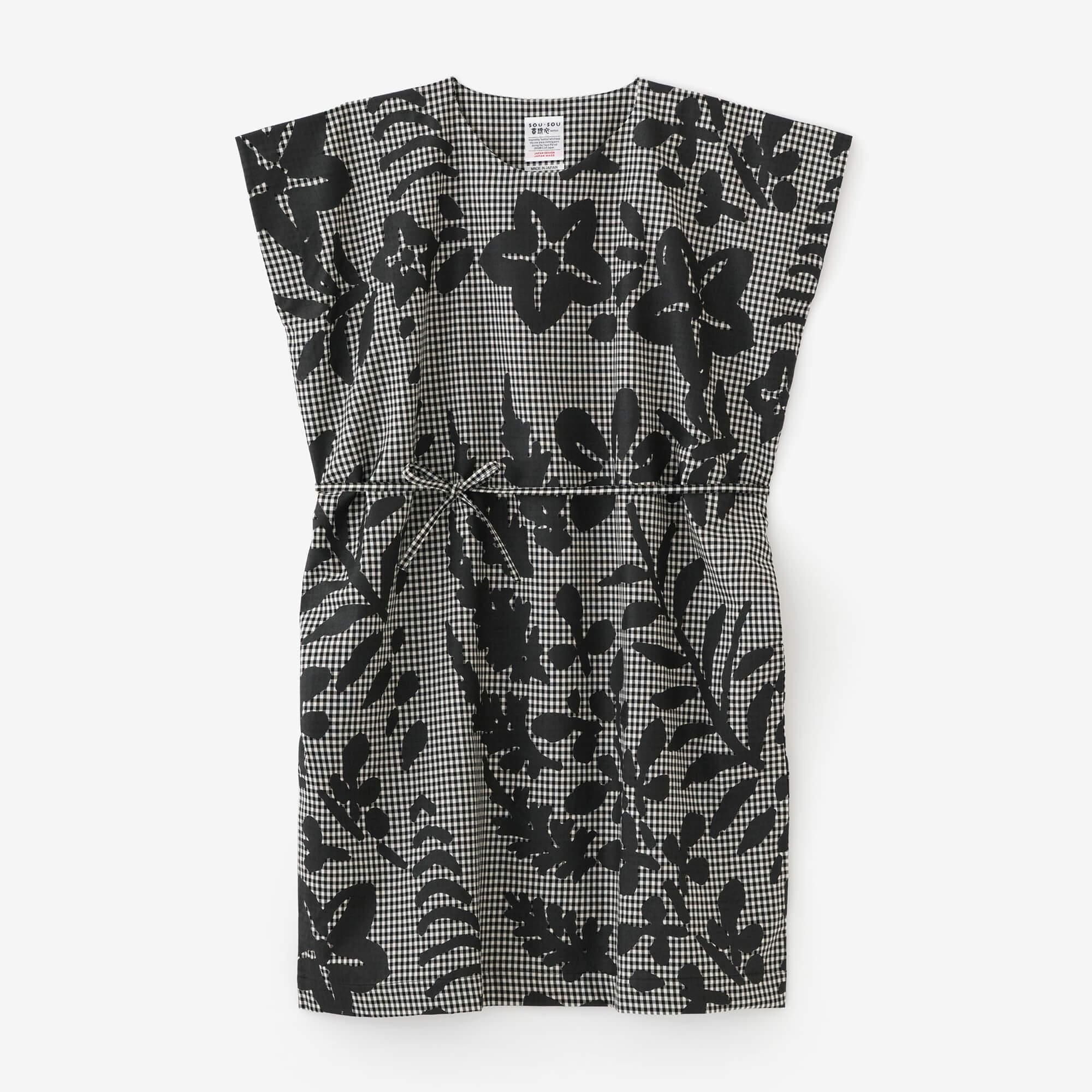 梳毛 長方形洋裝／野花