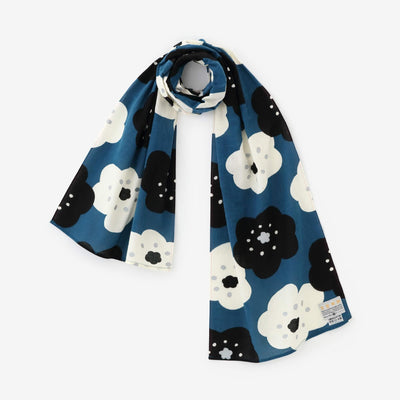 伊勢木棉 圍巾／微笑 淺藍色