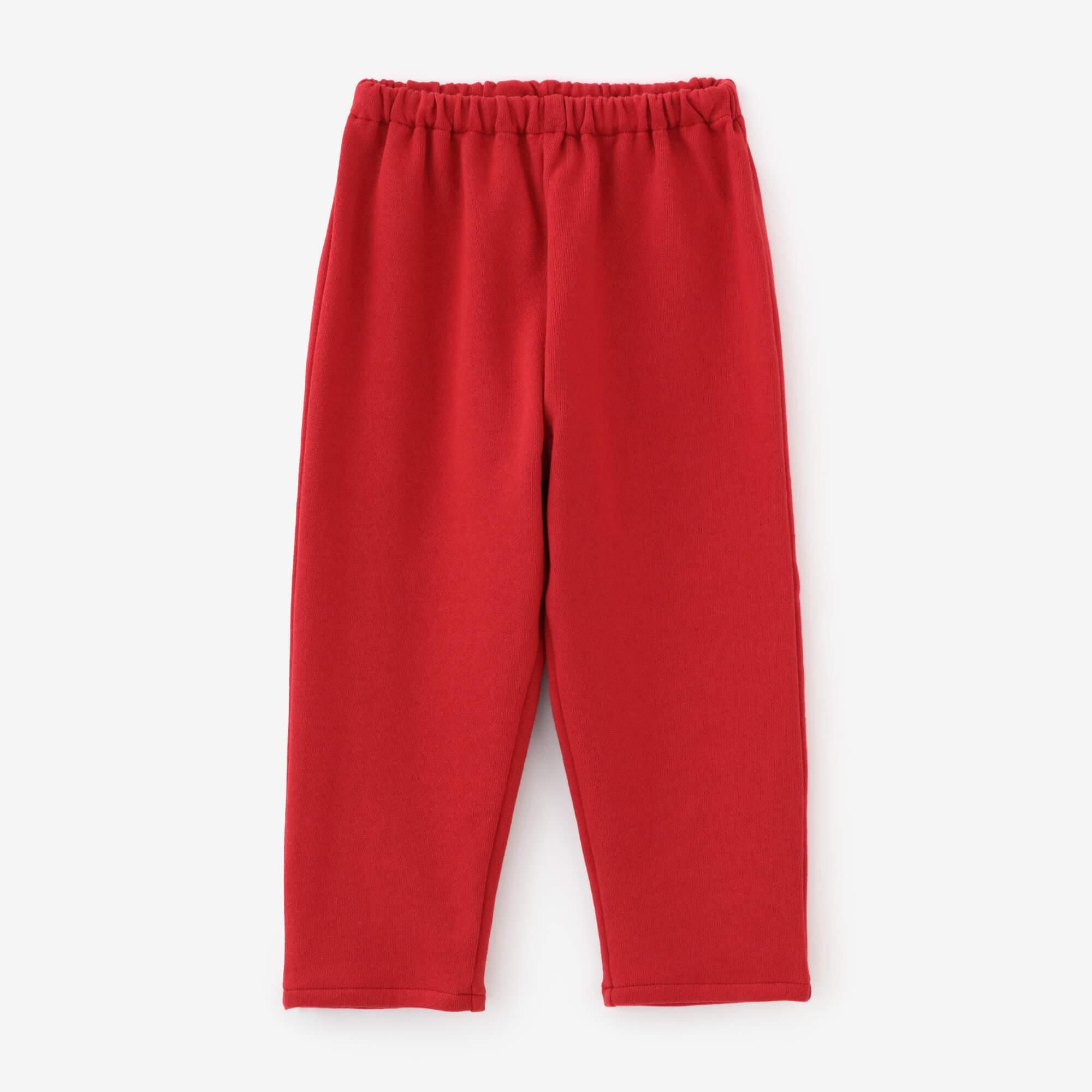 ●Fleece Lining Monpe Pants for Kids / Red