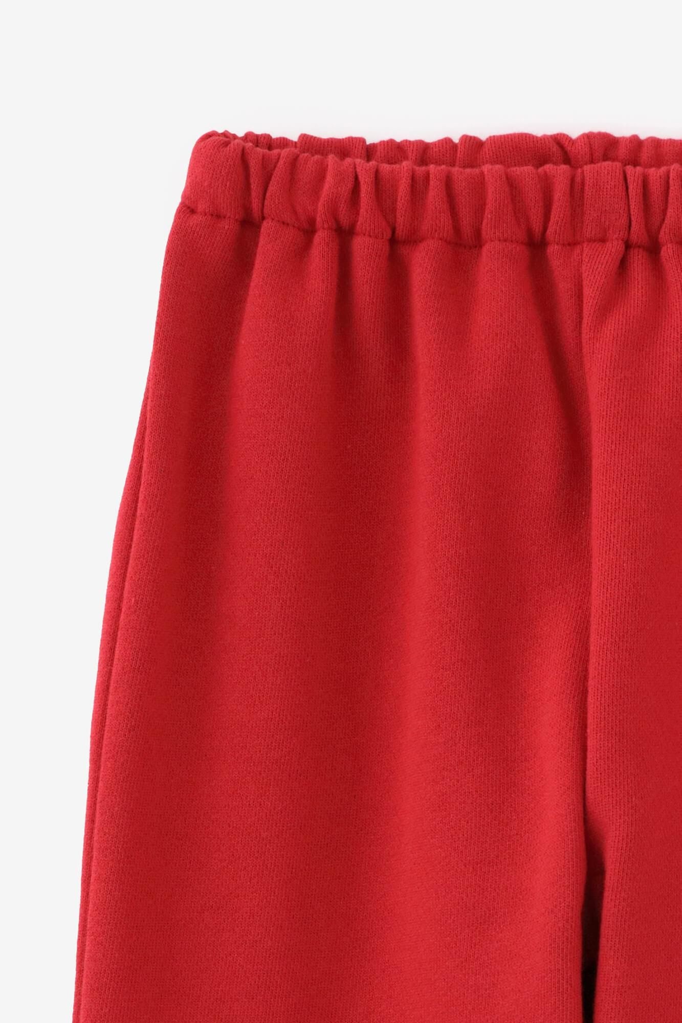 ●Fleece Lining Monpe Pants for Kids / Red