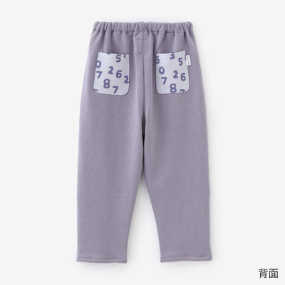 ●Fleece Lining Monpe Pants for Kids / Greyish Purple