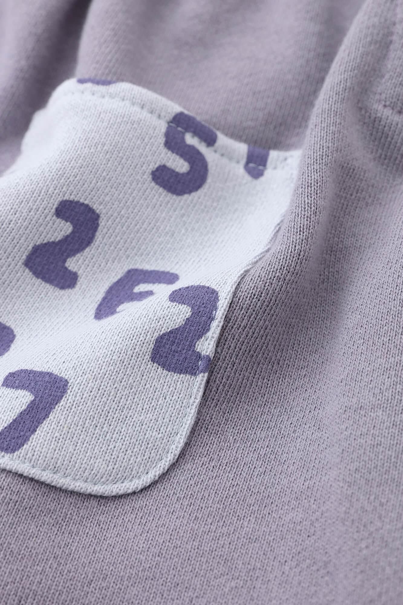 ●Fleece Lining Monpe Pants for Kids / Greyish Purple