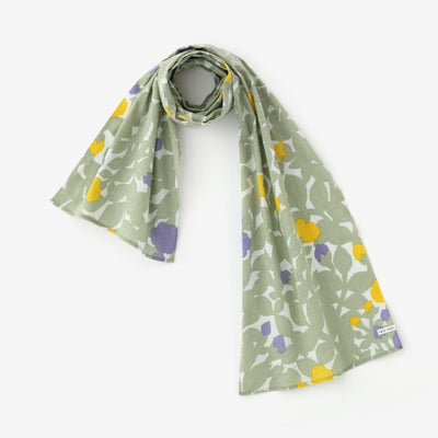 伊勢木棉 圍巾／野薔薇 裏葉色2