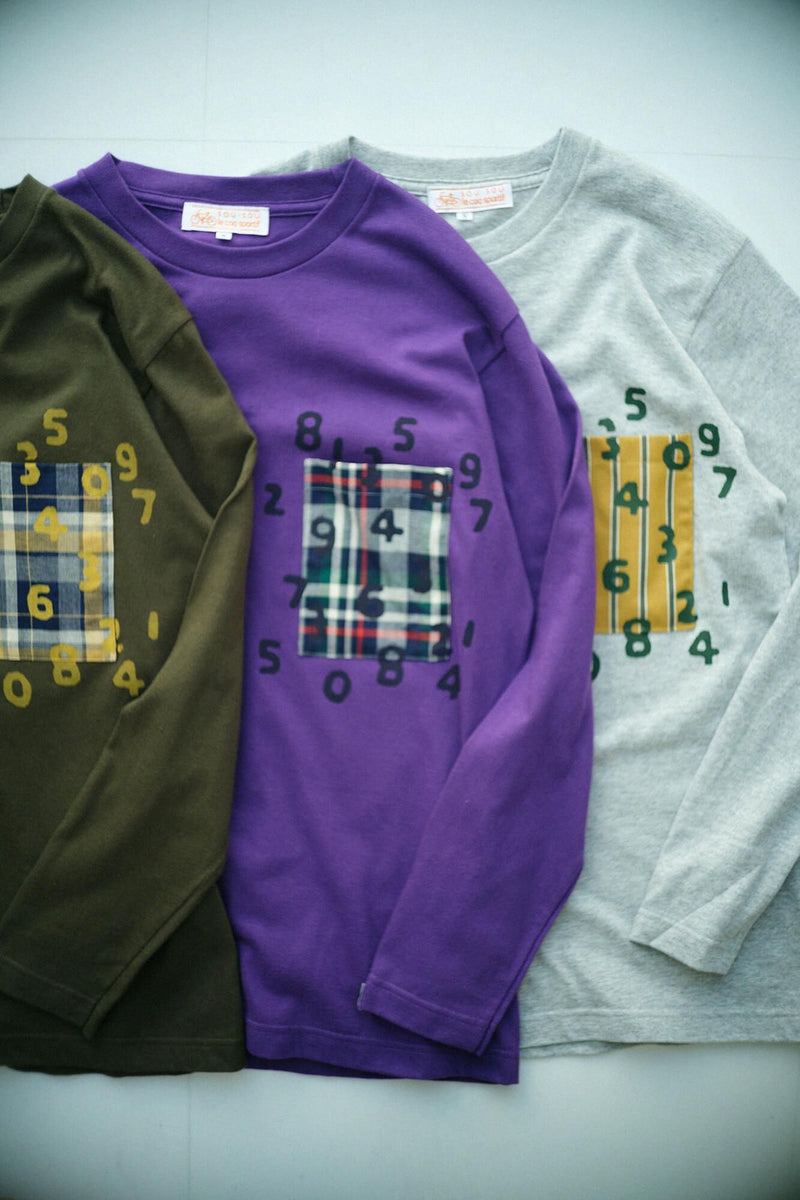 긴 소매 포켓 T셔츠