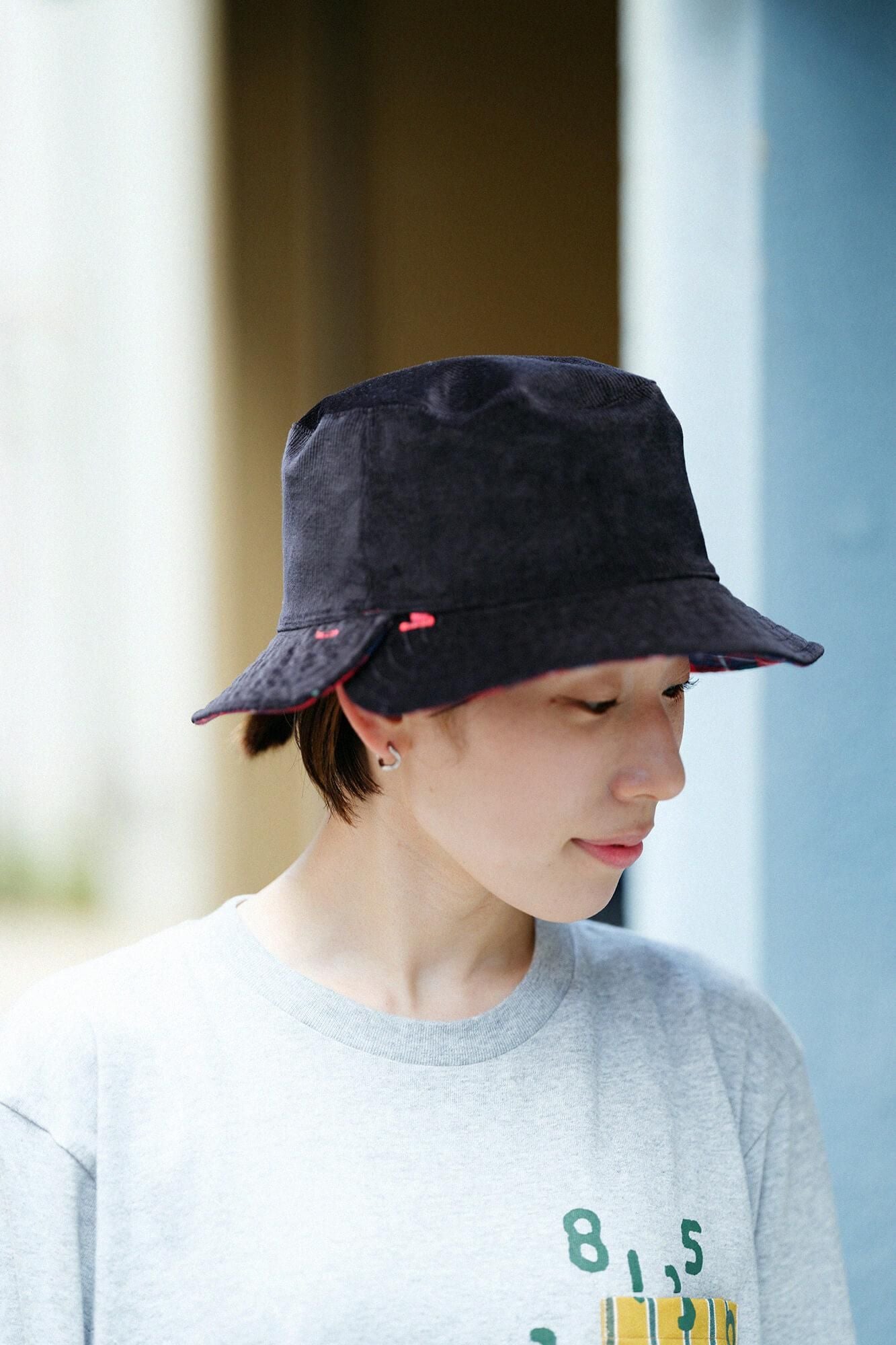 長袖 ポケットTシャツ[5.6]／ヘザーグレー×SO-SU-U昆（こん）