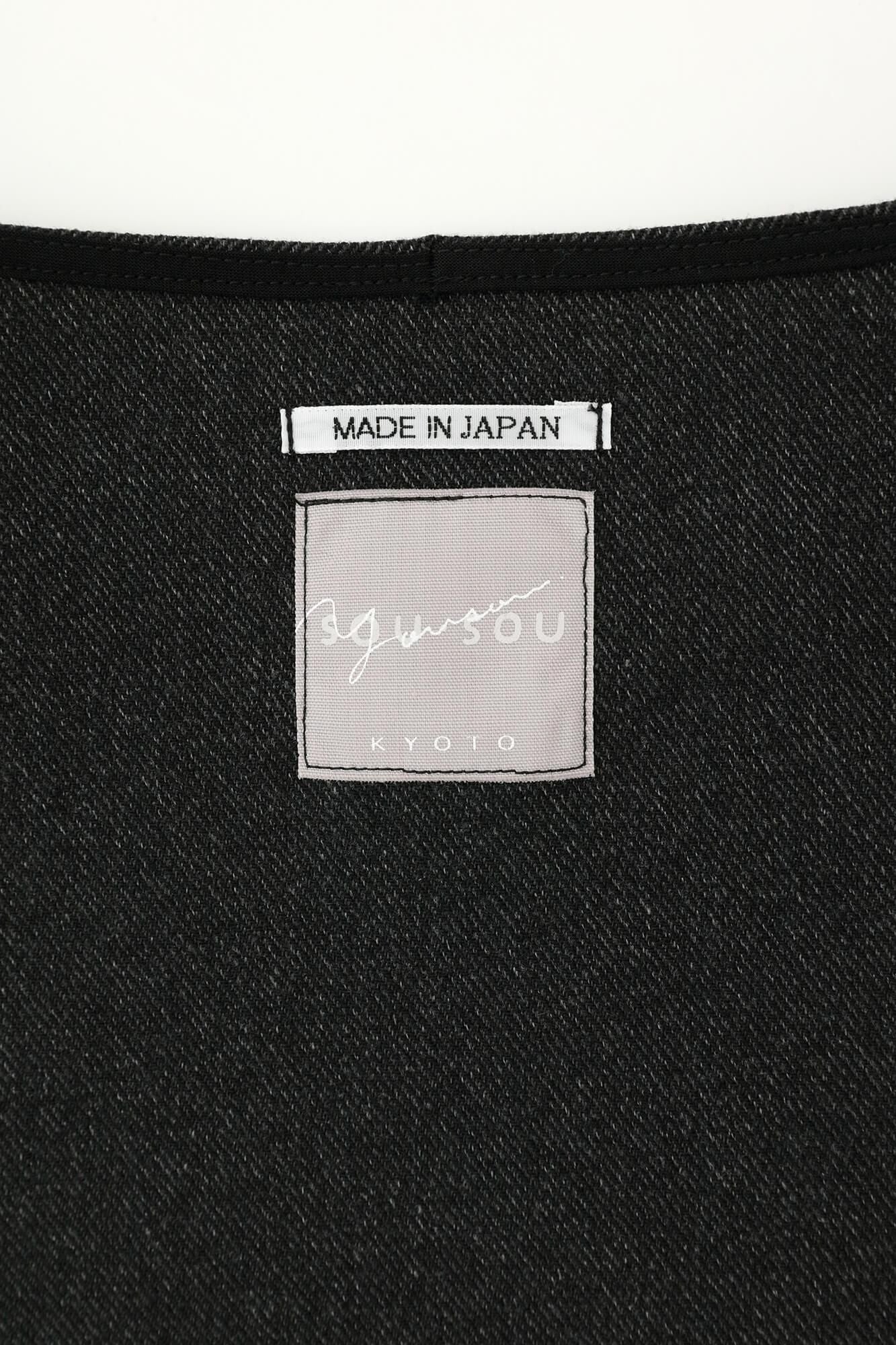 Twill Weave W.L.P. Long Sleeve Tunic／/ Iron Black