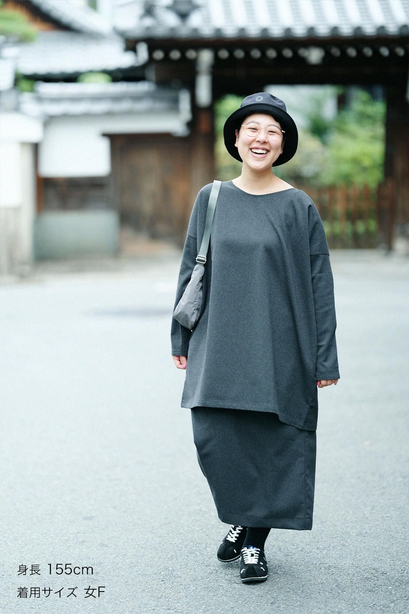 Twill Weave W.L.P. Long Sleeve Tunic／/ Iron Black