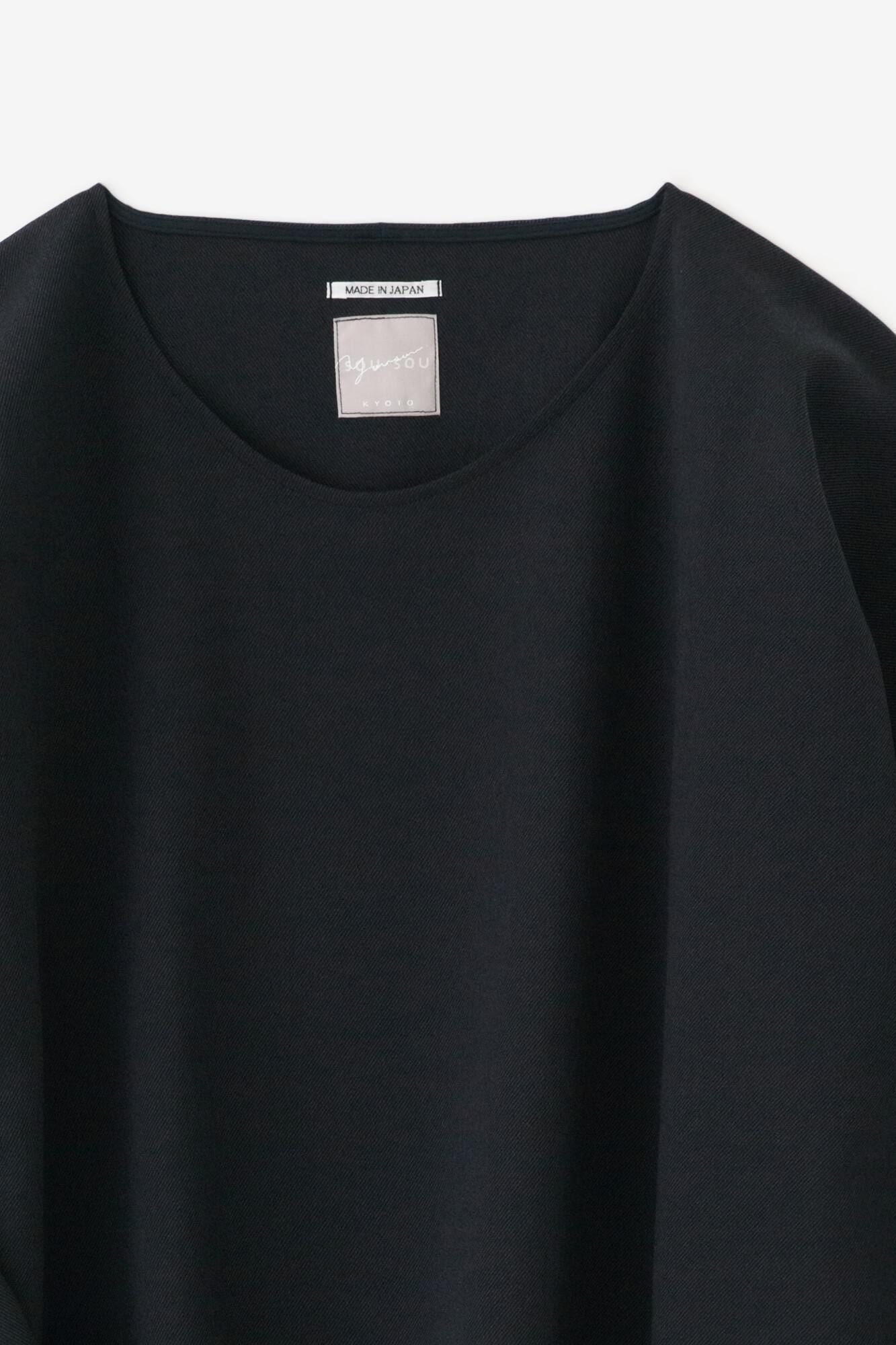 斜紋織W.L.P.長袖長版上衣／.暗藍色