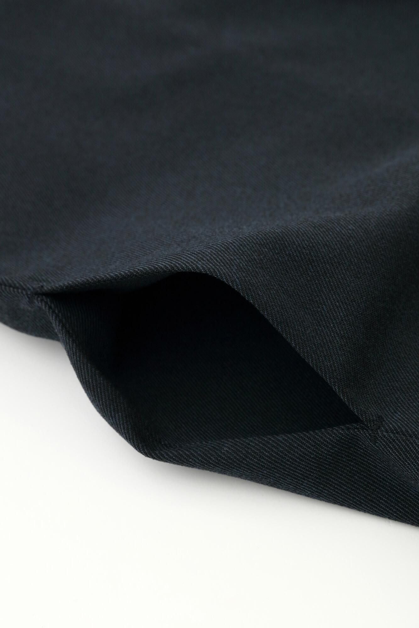 斜紋織W.L.P.長袖長版上衣／.暗藍色